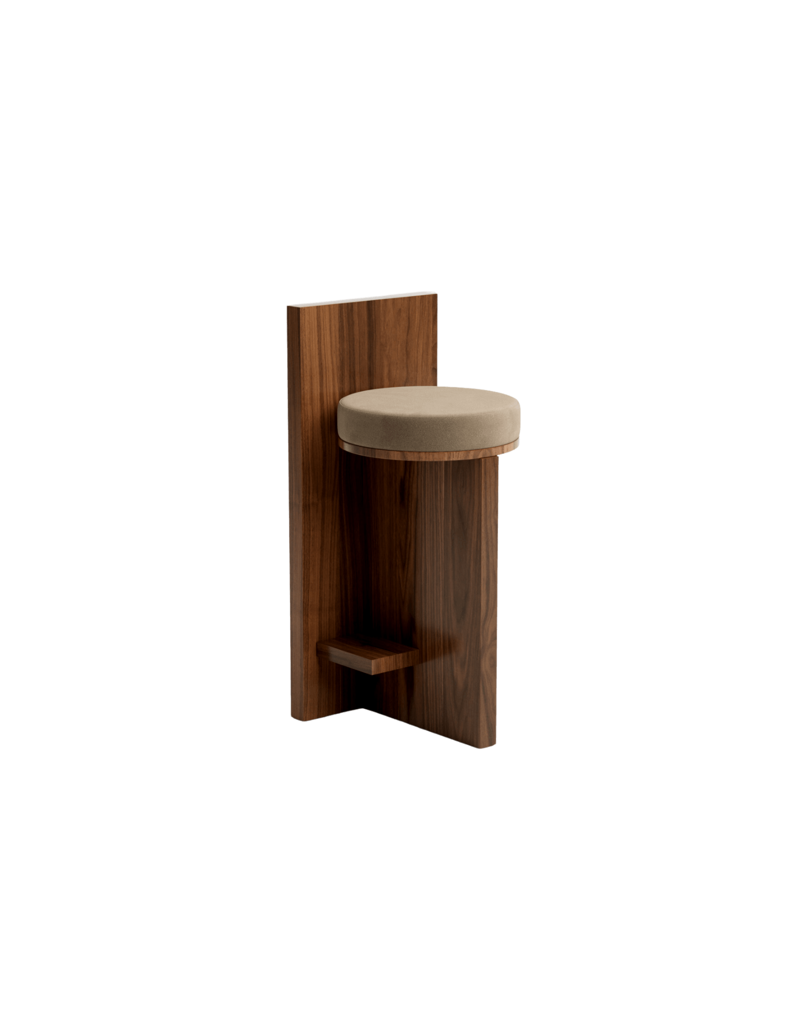 Meï by Agence Volta, made of Wood  and Velvet, Walnut version, picture 0