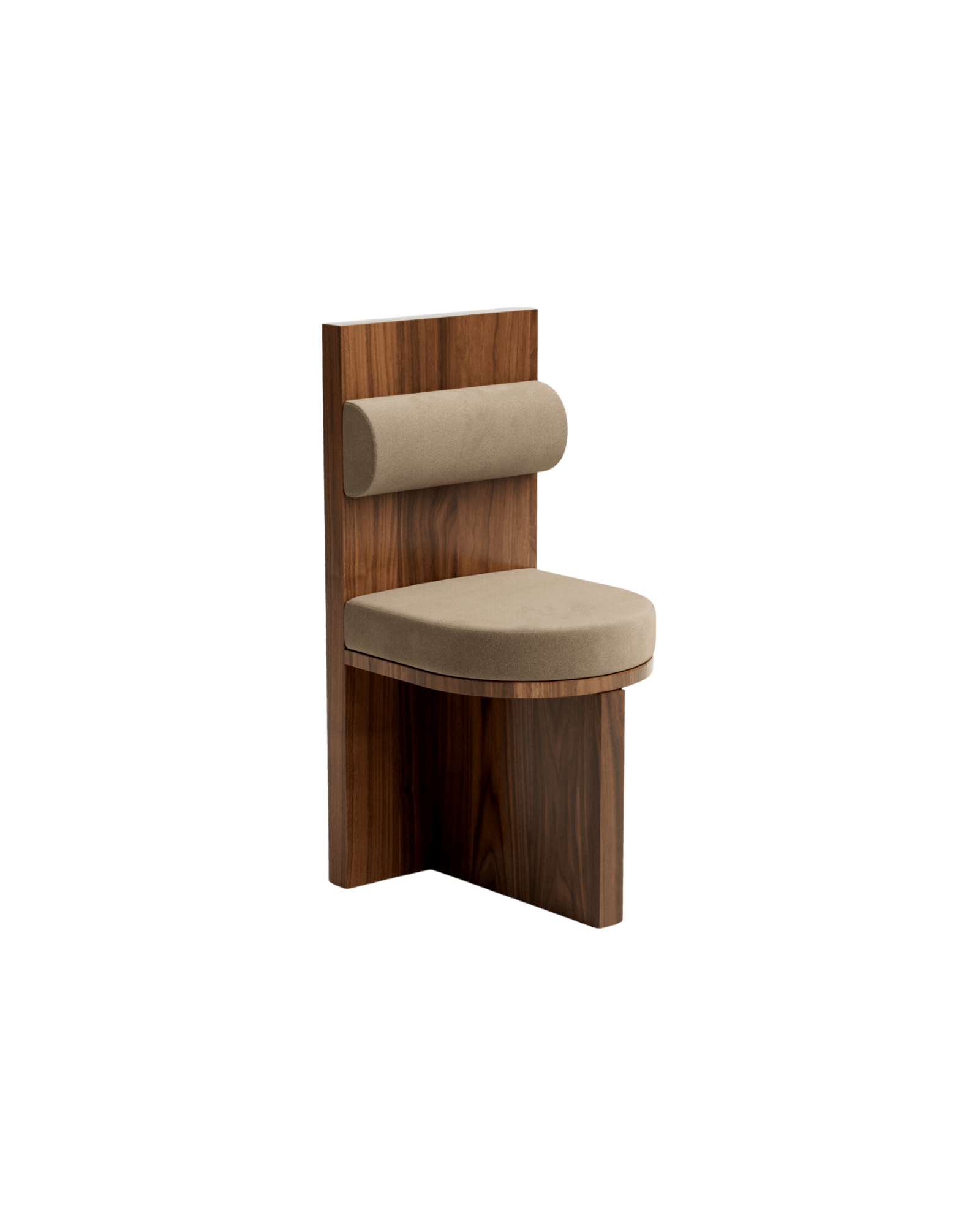 Meï by Agence Volta, made of Wood  and Velvet, Walnut version, picture 0