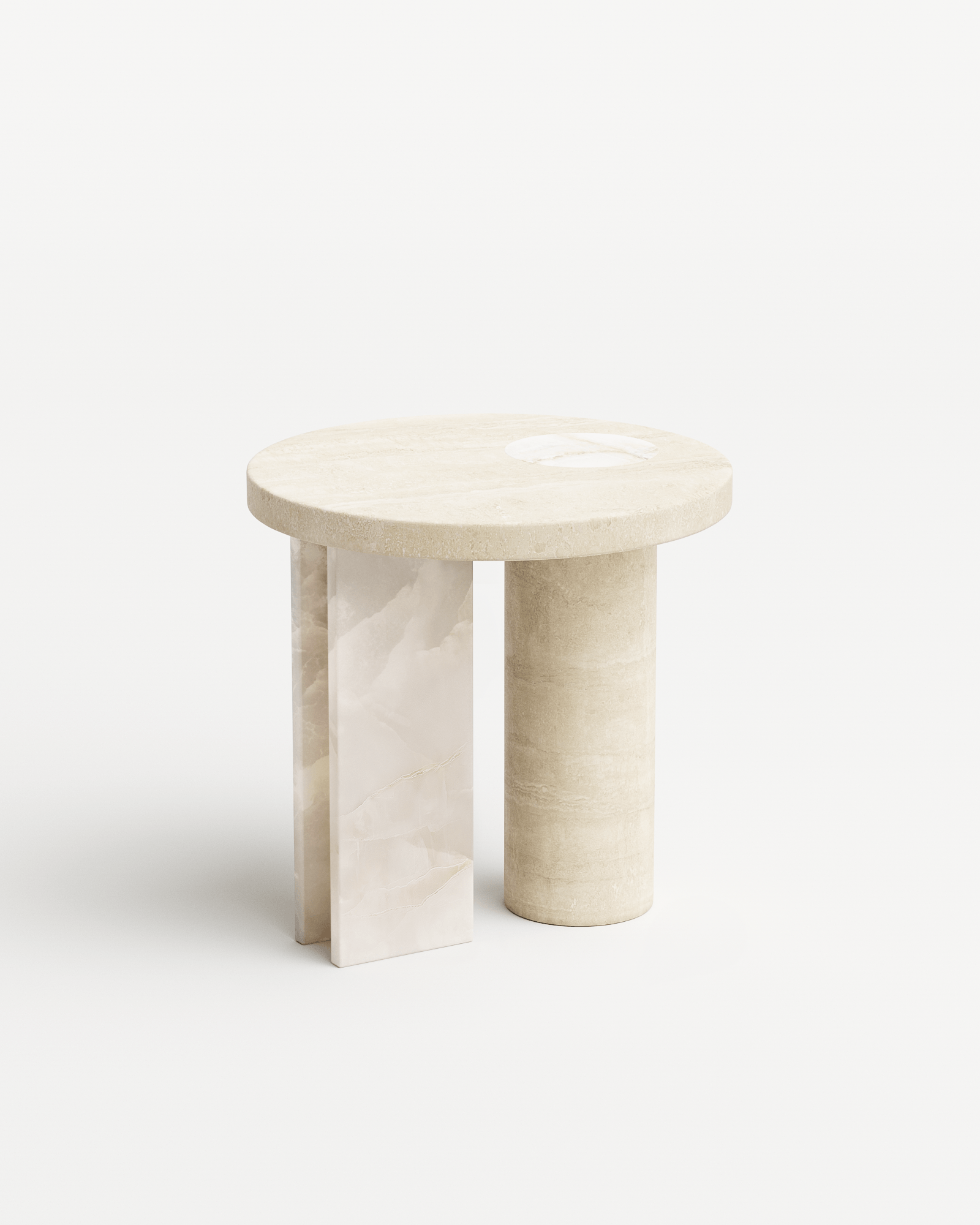 Salvante by Piotr Dabrowa, made of Travertin and Onyx, Travertine version, picture 0
