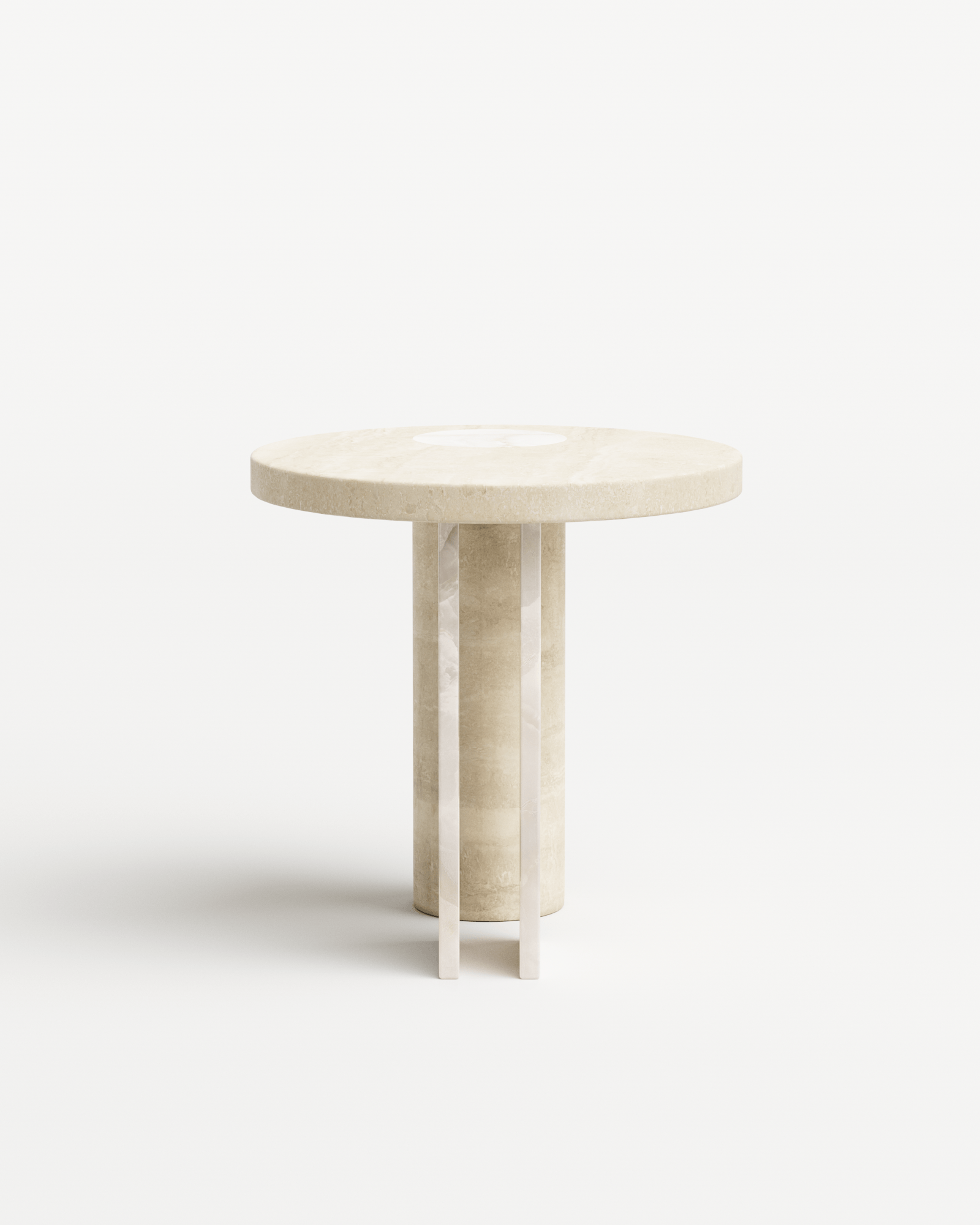Salvante by Piotr Dabrowa, made of Travertin and Onyx, Travertine version, picture 2