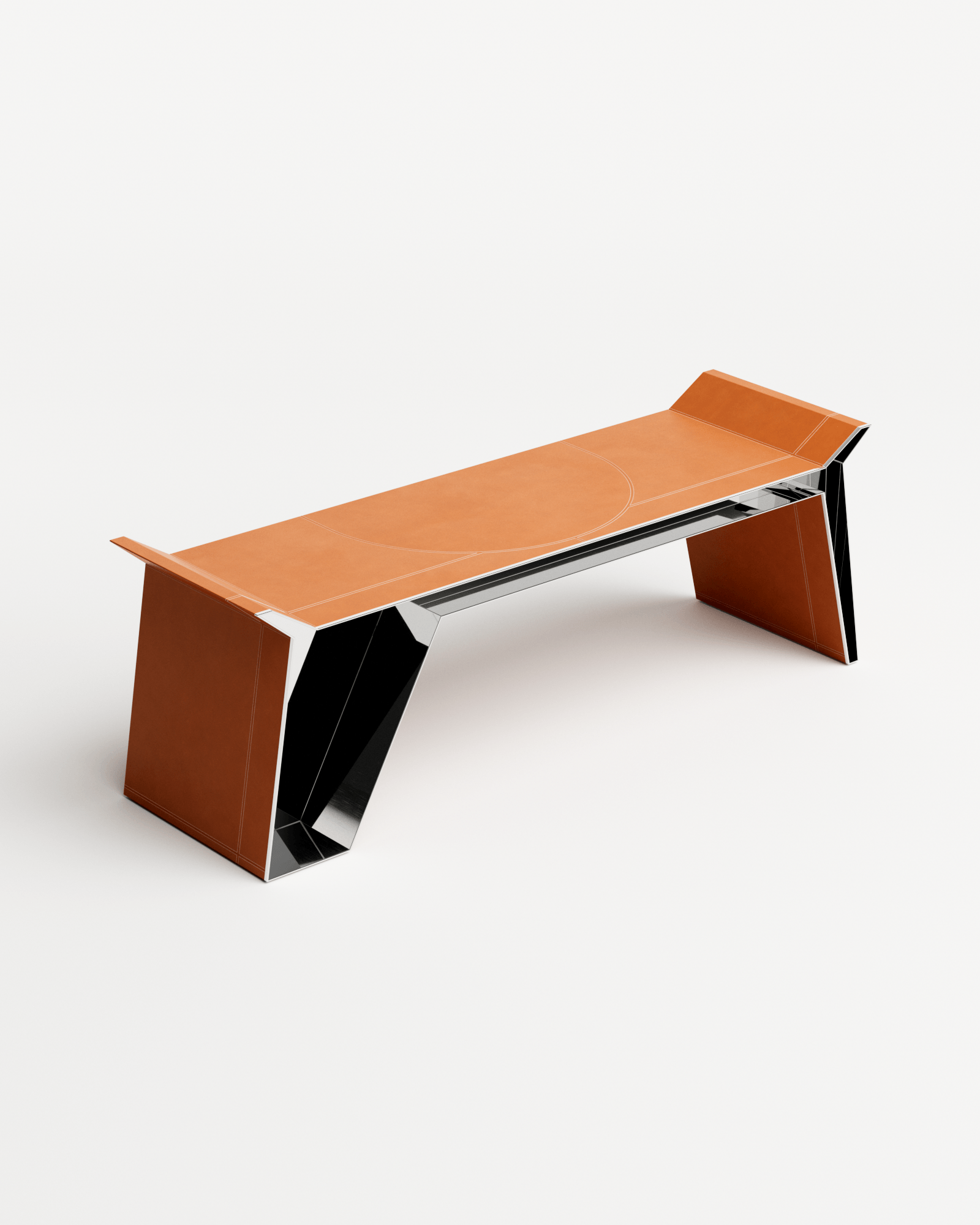 Stamp by Christophe Perichon, made of Steel and Leather, Brown version, picture 2