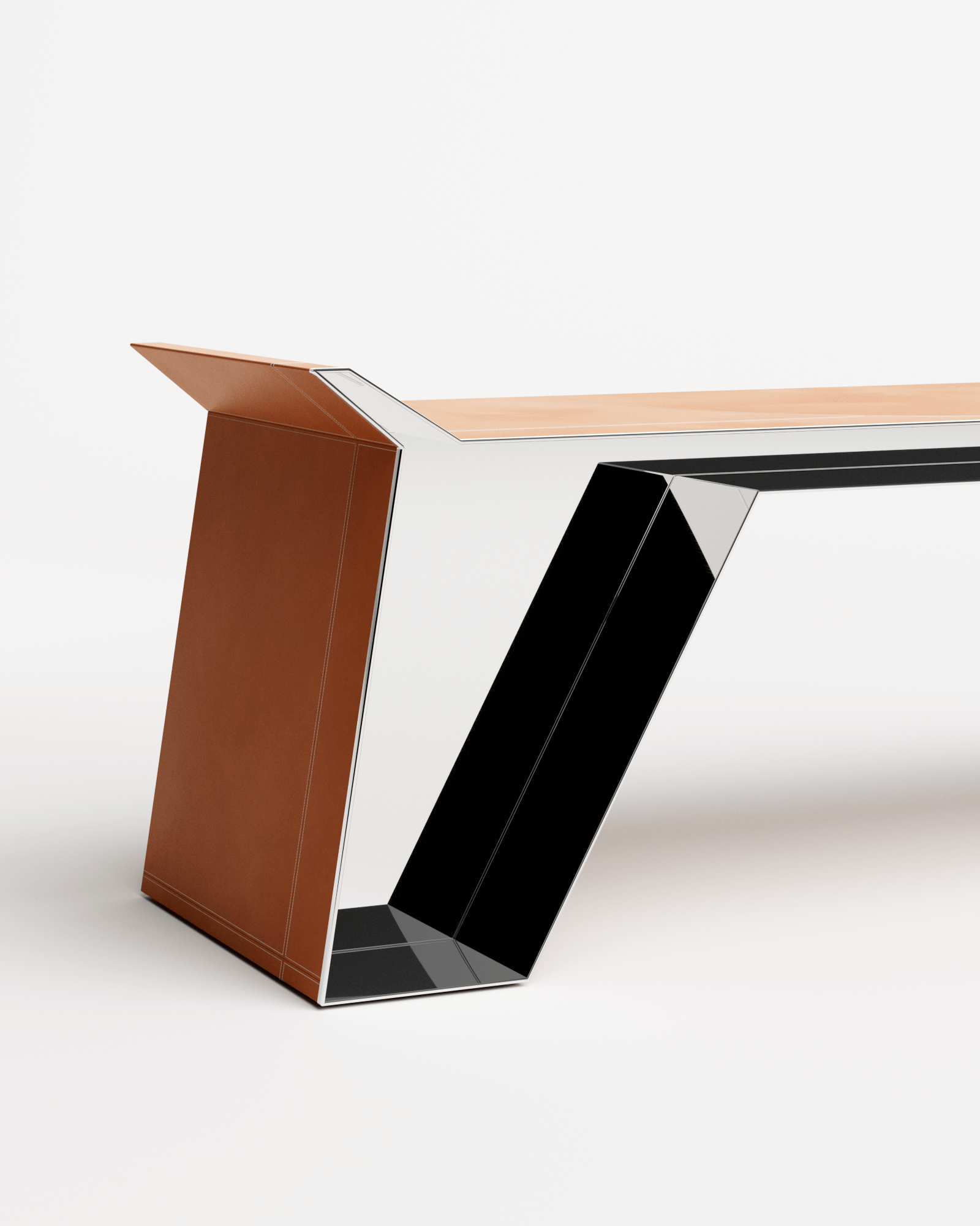 Stamp by Christophe Perichon, made of Steel and Leather, Brown version, picture 4