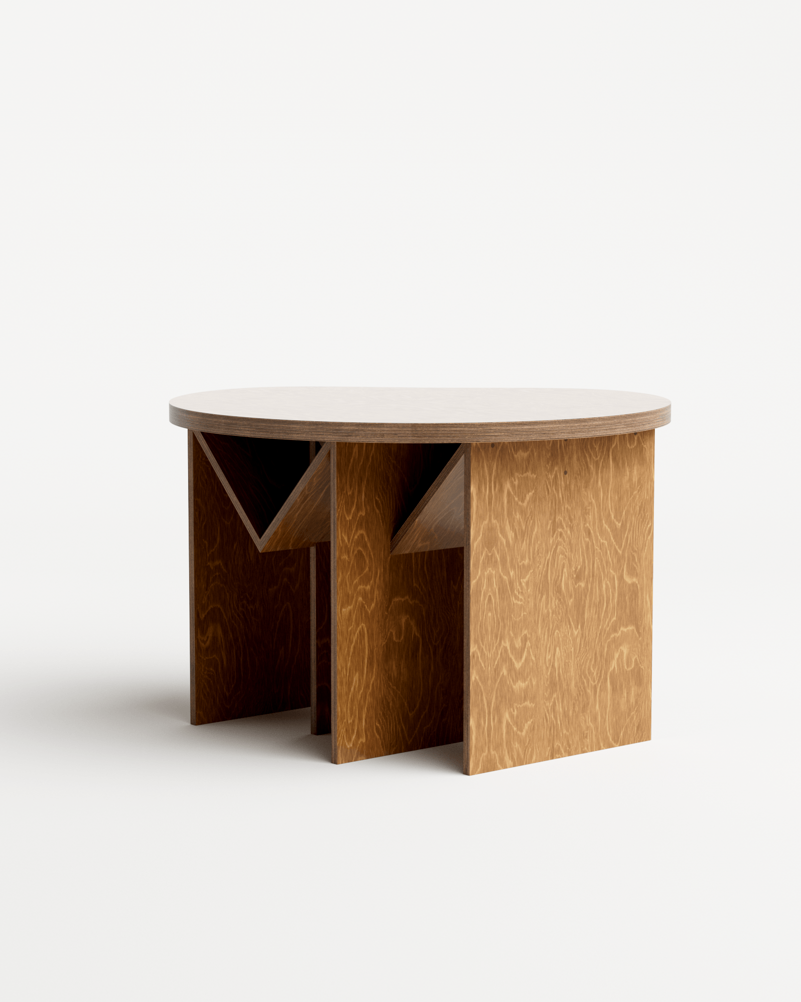 You & Me by Goons, made of Plywood and , Satin French Oak version, picture 1