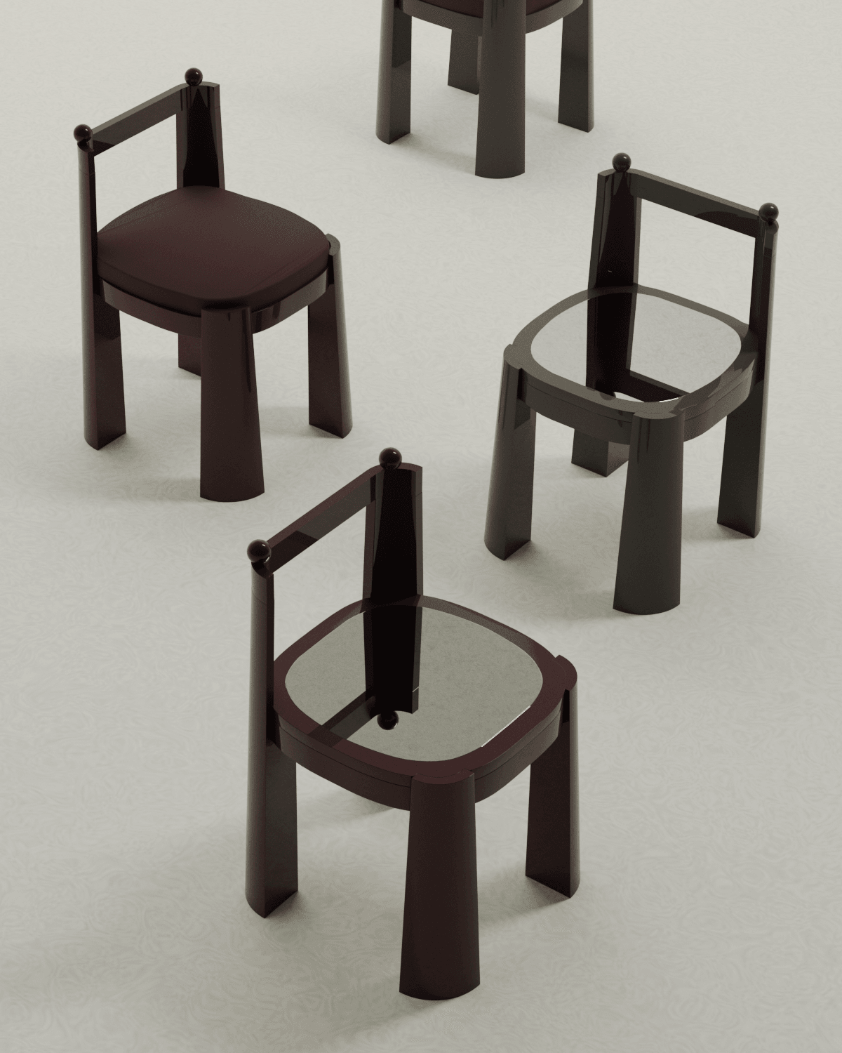 Chaise Miroir Black, 1976, Nouveau Standard 04