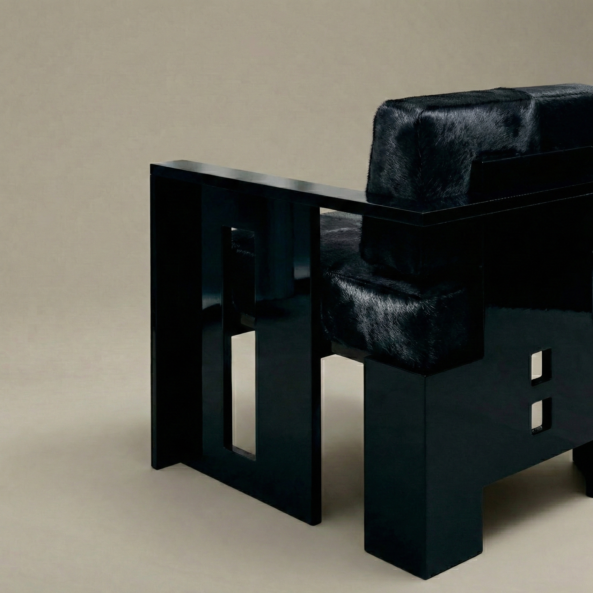 Black Lacquered Armchair, 2093, Garance Vallée 2