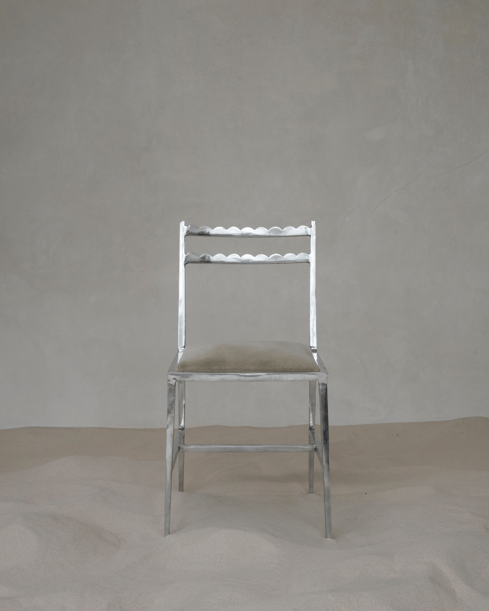 Alcocer by Ohla Studio, made of Aluminium and , Polished aluminium version, picture 4
