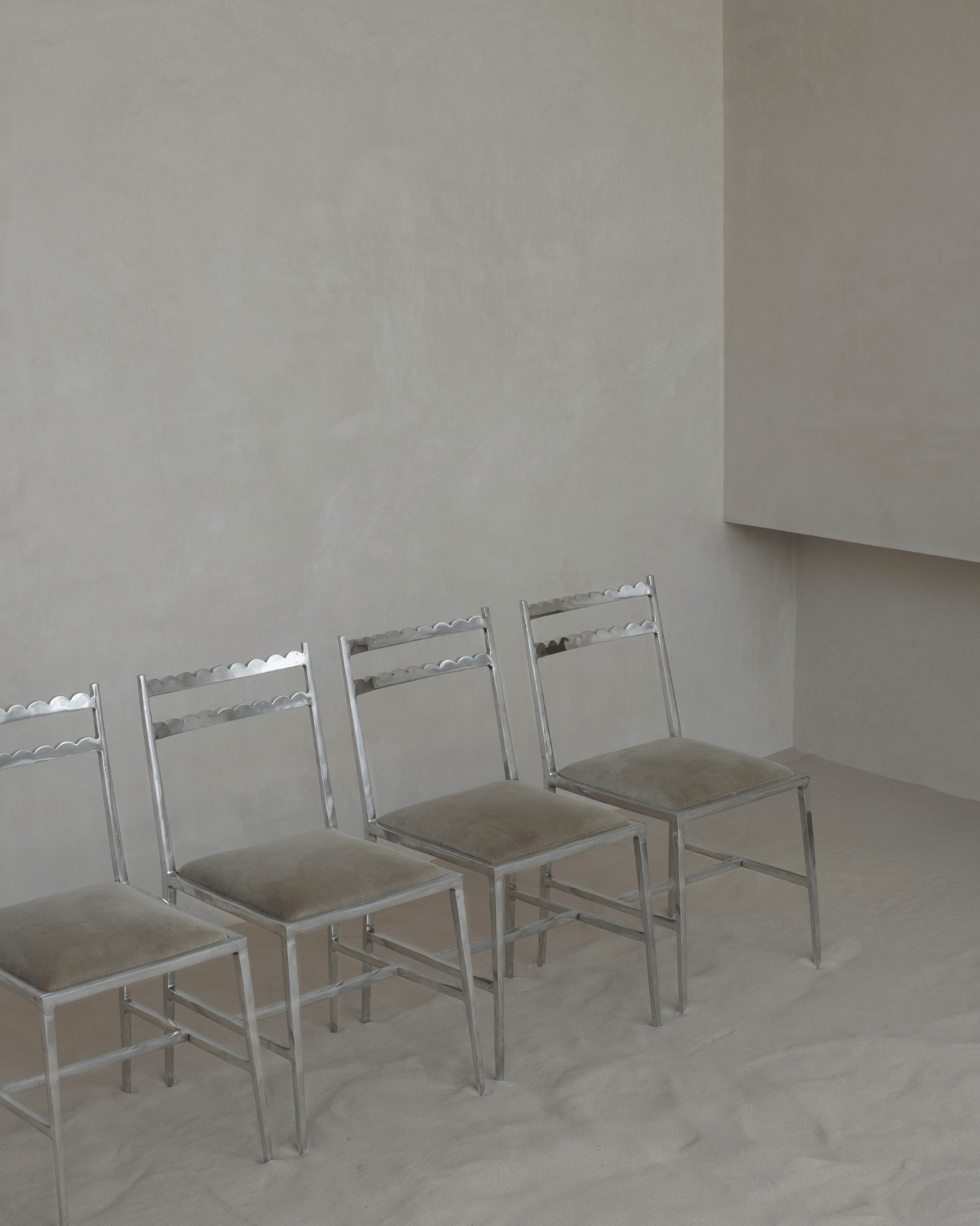 Alcocer by Ohla Studio, made of Aluminium and , Polished aluminium version, picture 9