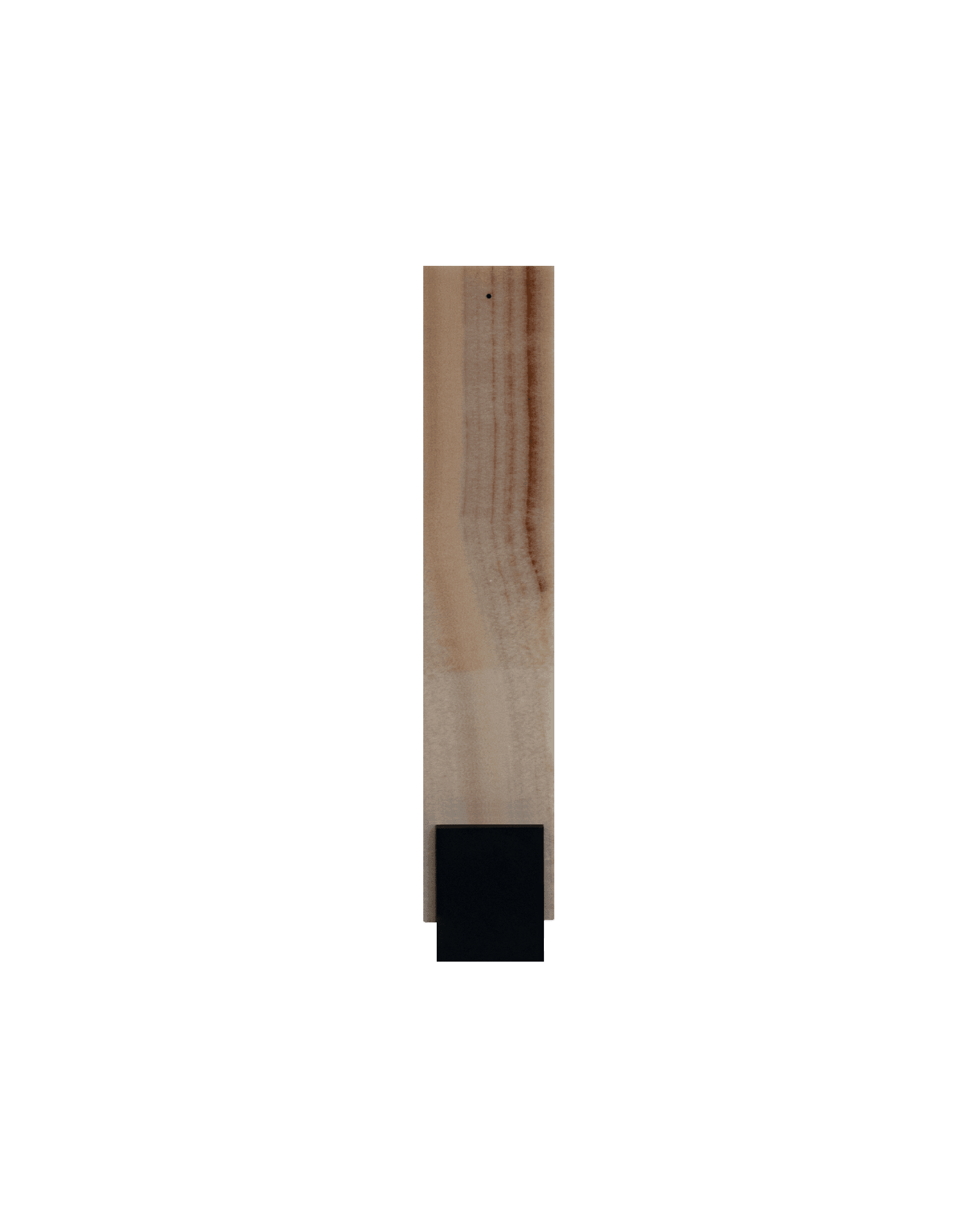 Congresso floor lamp by StudioDanielK, polished Honey Onyx marble slab on black steel base, Antechamber collection