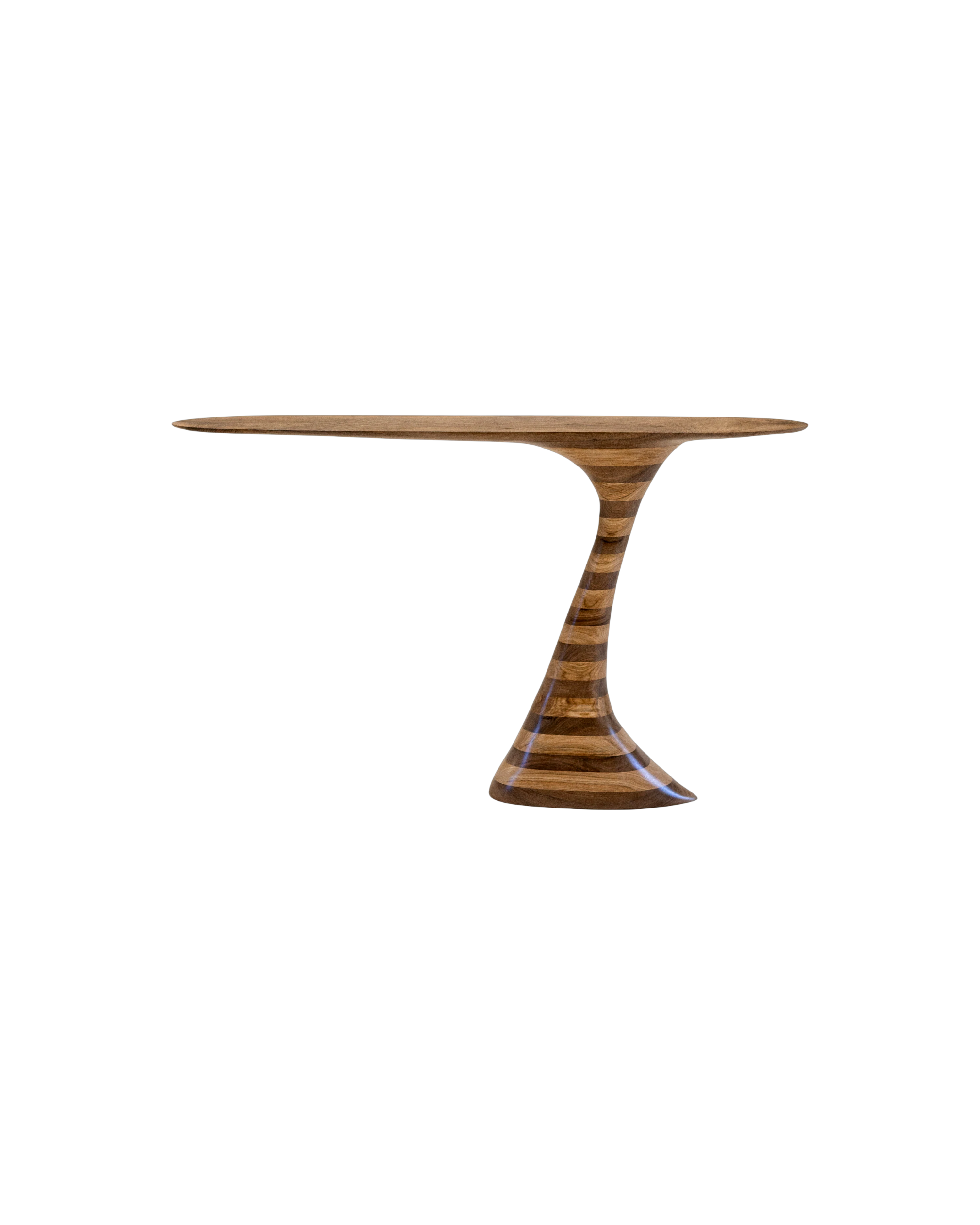 Flip Console - Oak and Walnut