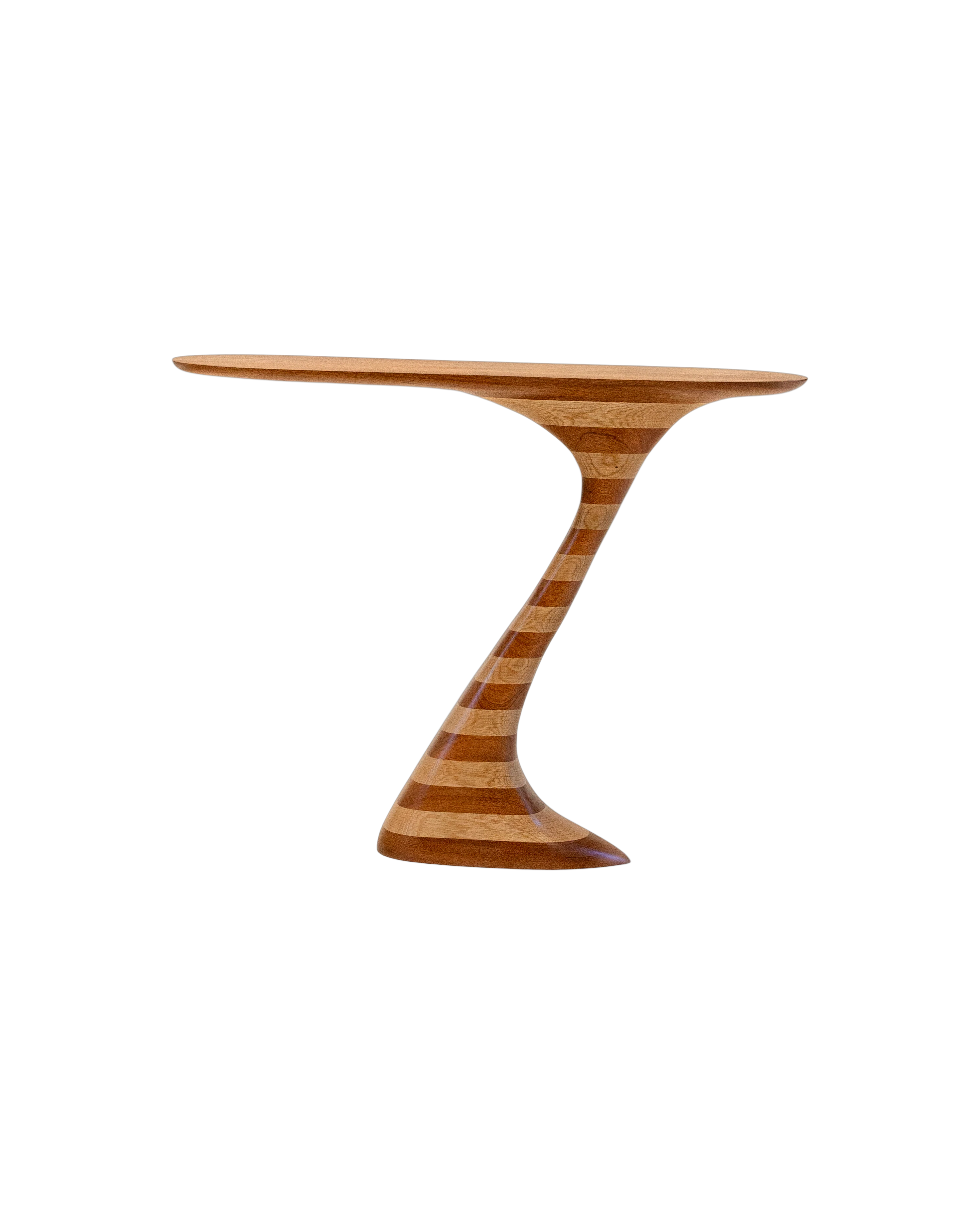 Flip Small Console - Padauk and Oak