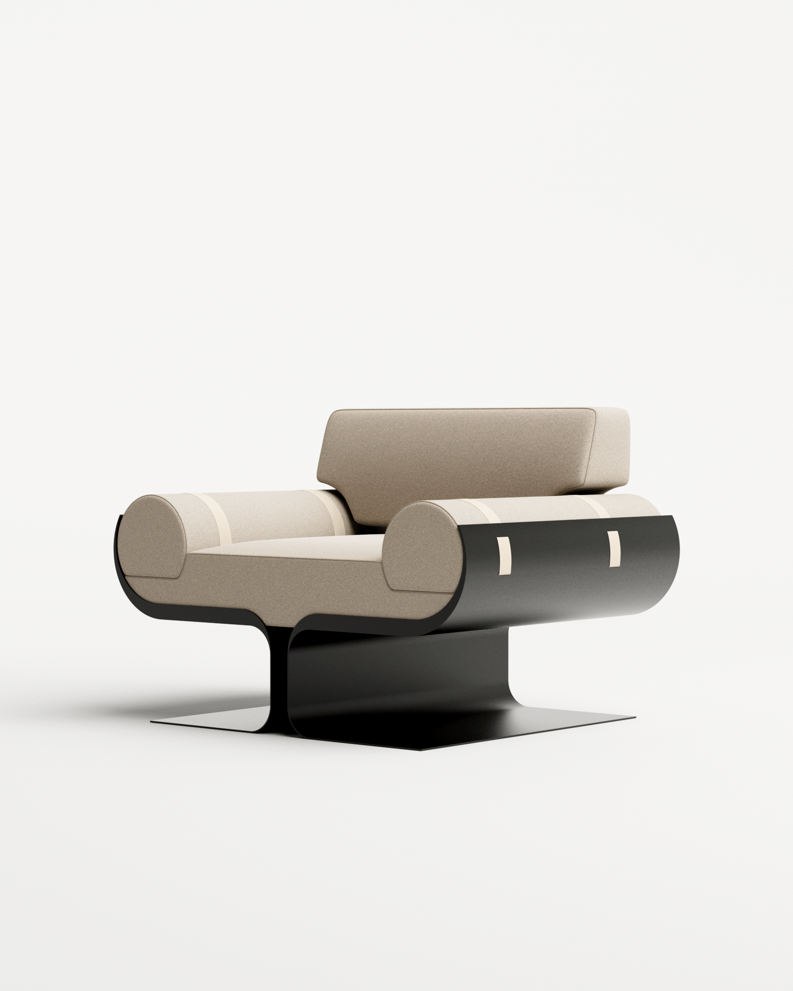 Arès by Roche & Frères, made of Velvet and Strap, Perla version, picture 3