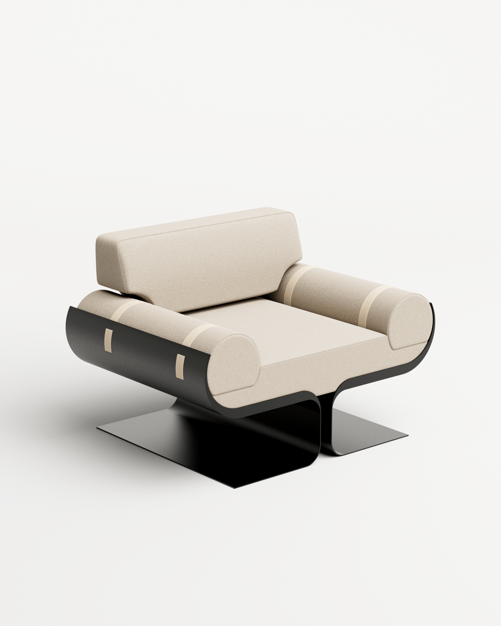 Arès by Roche & Frères, made of Velvet and Strap, Perla version, picture 4