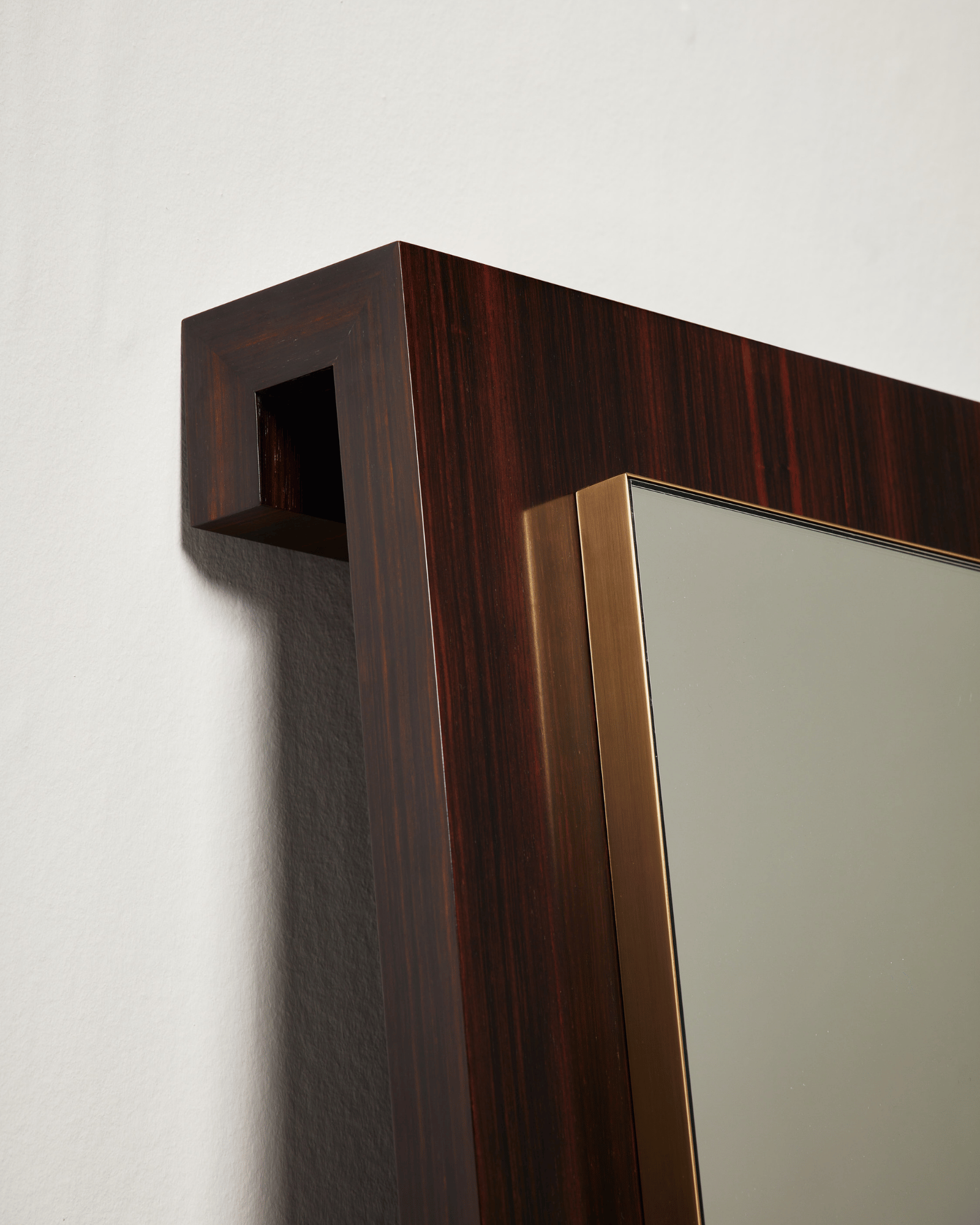 Continuous by Atelier FM, made of Mirror and Wood, Macassar Ebony version, picture 3