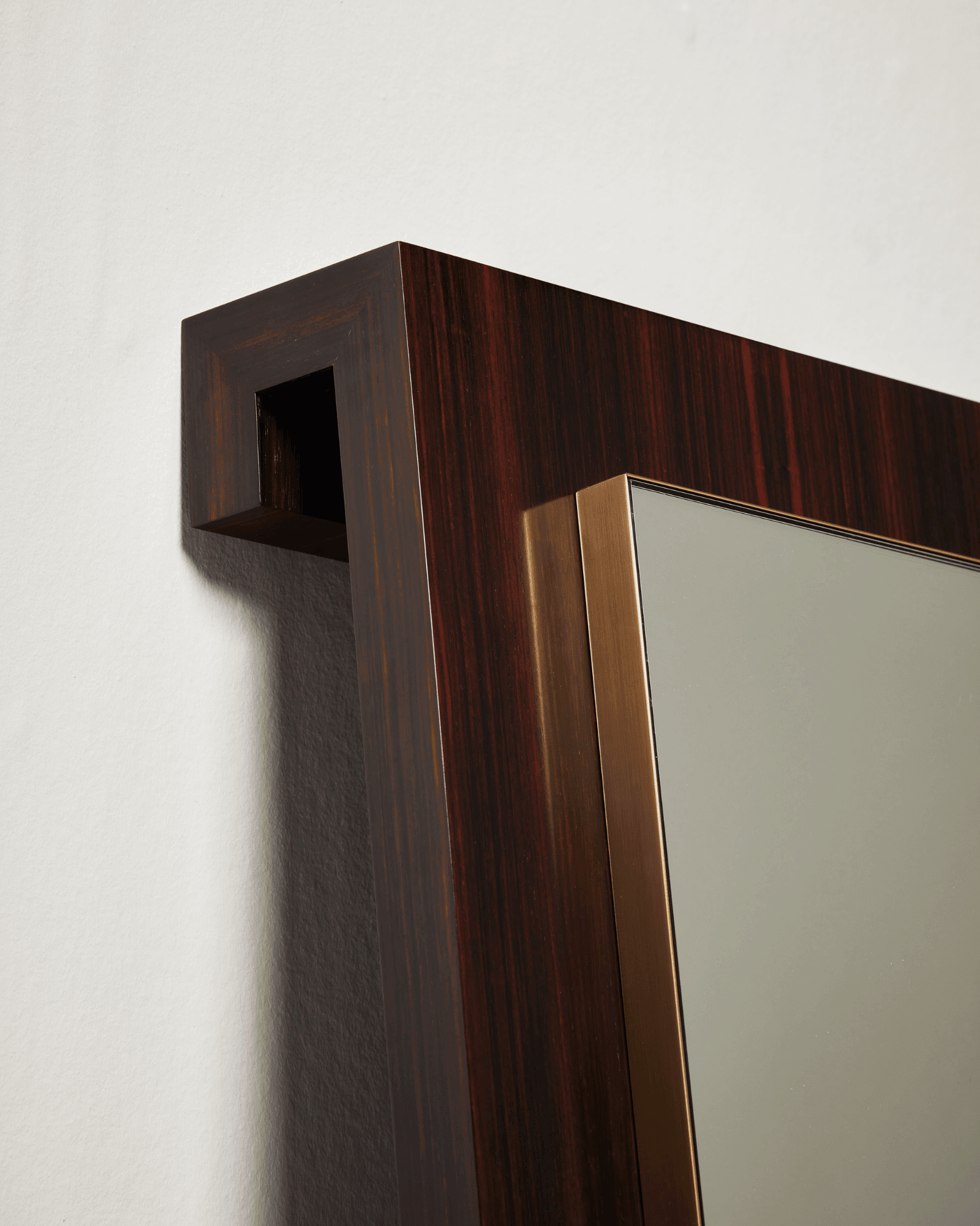 Continuous by Atelier FM, made of Mirror and Wood, Macassar Ebony version, picture 3