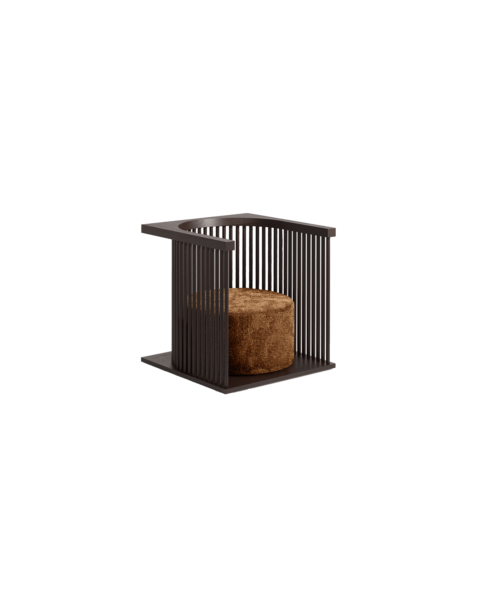 Écrin armchair by Atelier PA, minimalist handcrafted armchair, rational aesthetic, French design studio