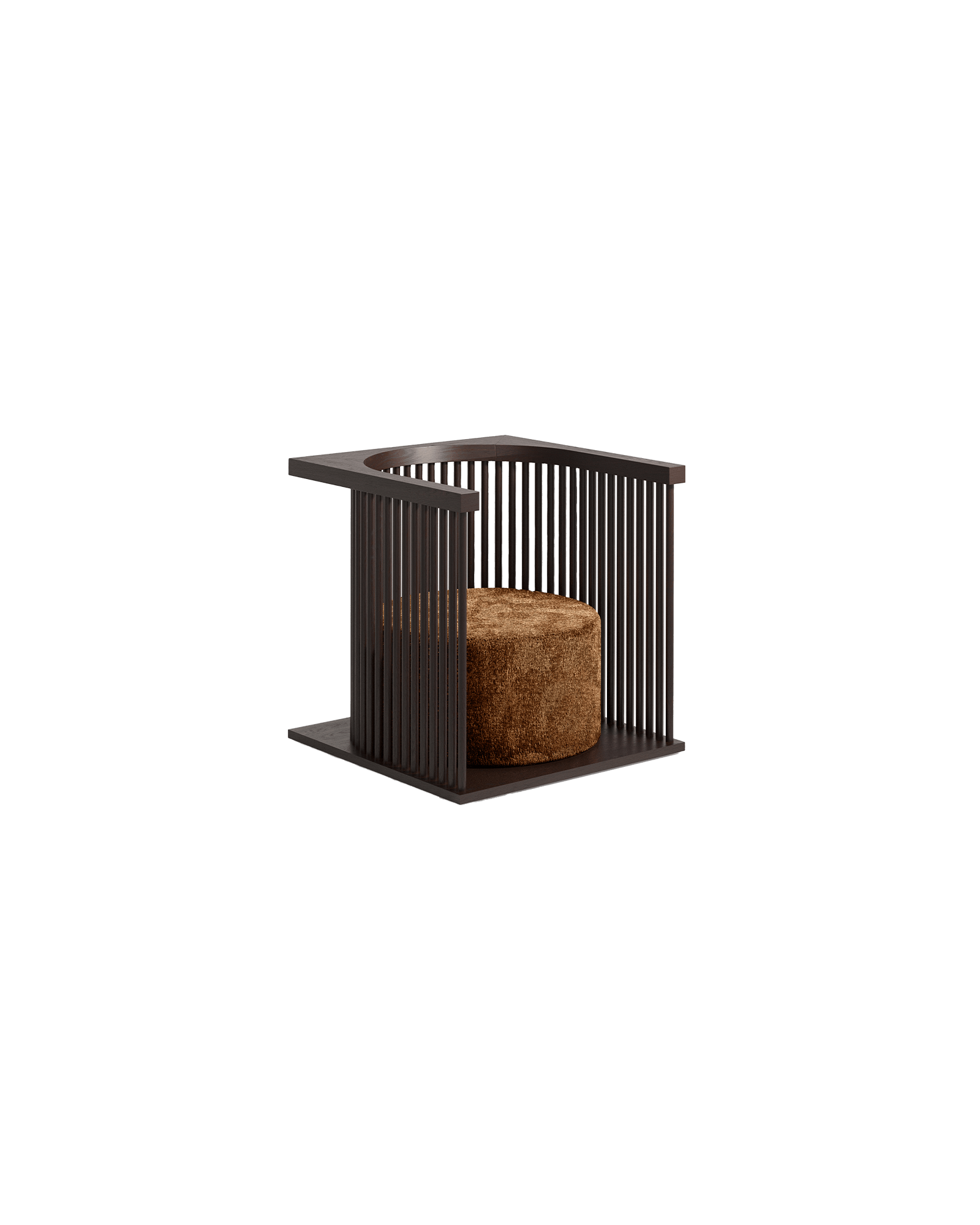 Écrin armchair by Atelier PA, minimalist handcrafted armchair, rational aesthetic, French design studio
