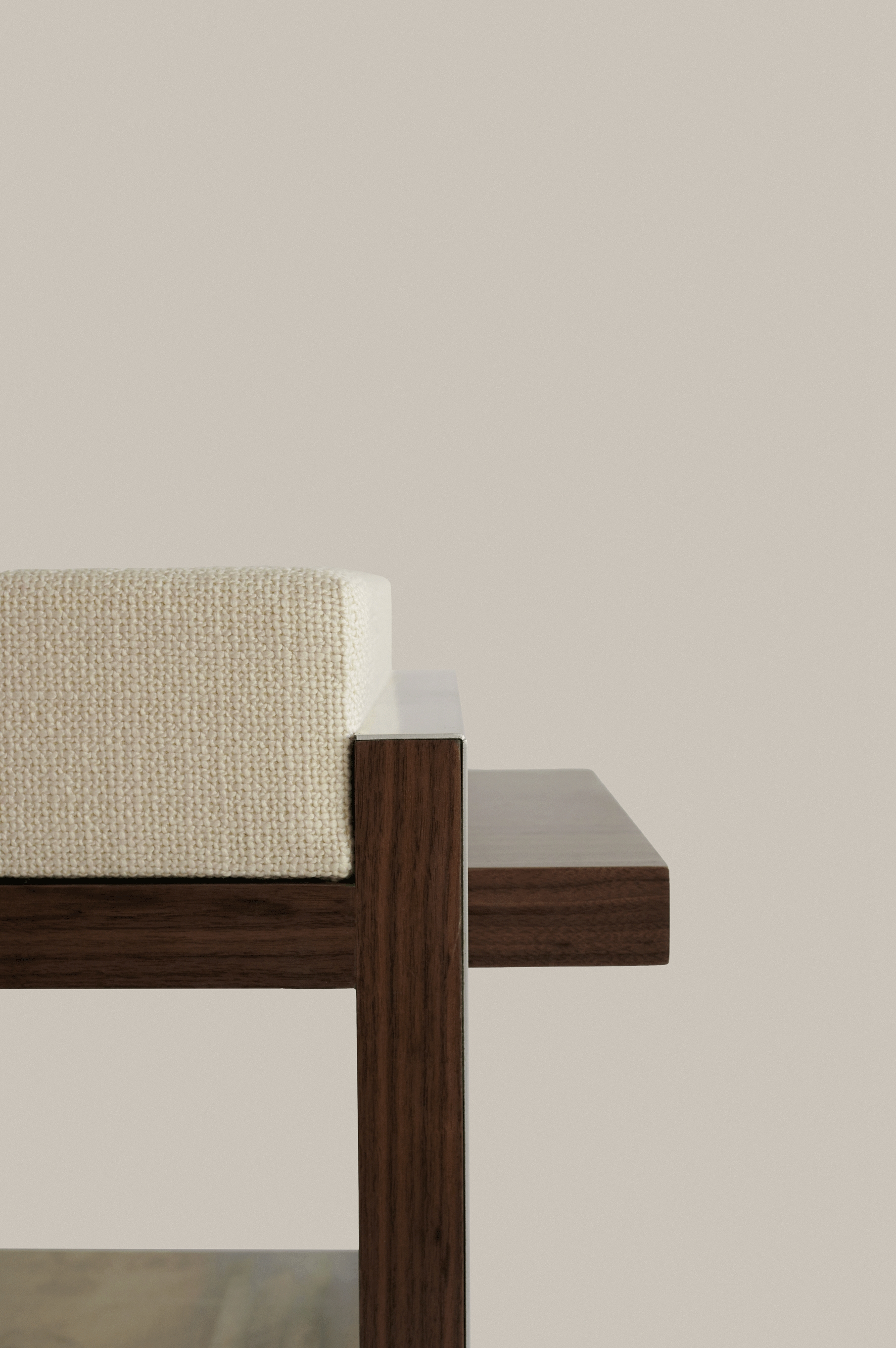 B1 by Sofia De=Francesco, made of Wood and Steel, Solid Walnut Wood version, picture 3