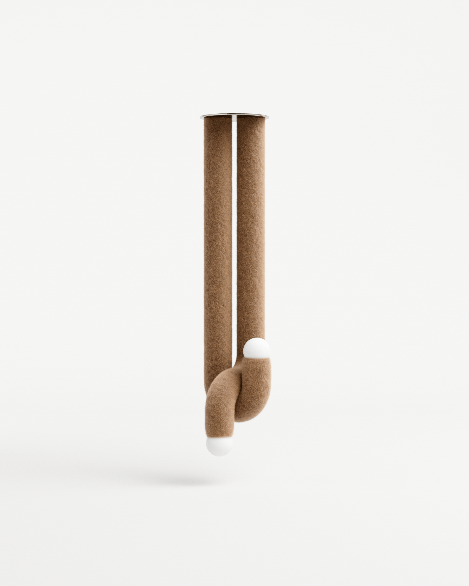Courbes Alléchantes by Axel Chay, made of Aluminium and Fur, Chamois version, picture 0