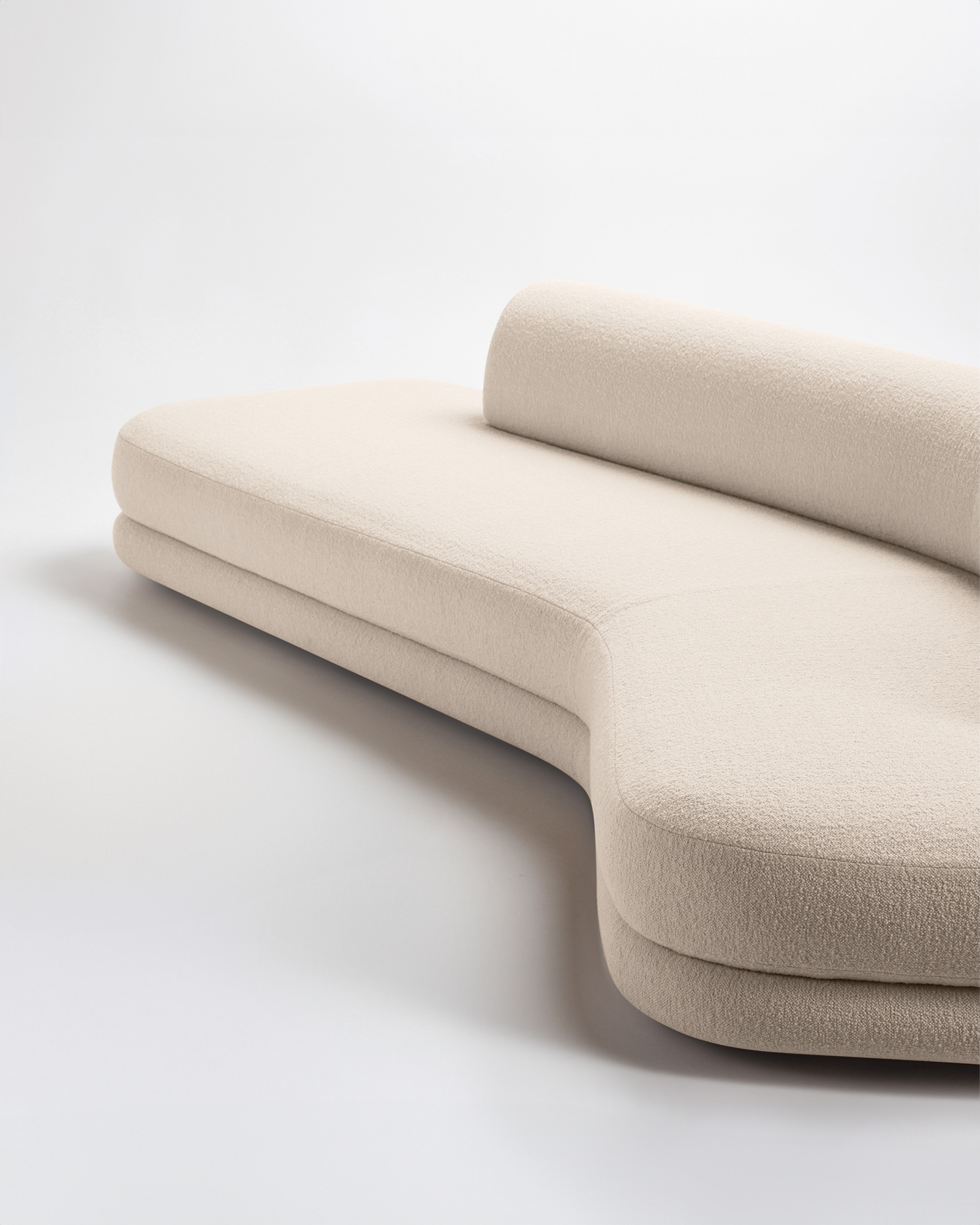 Editions Paolo Ferrari by Studio Paolo Ferrari, made of Upholstery and , Beige version, picture 1
