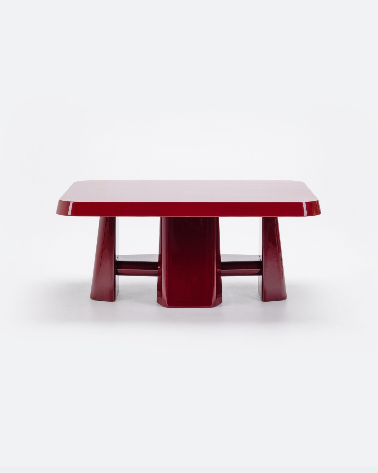 Editions Paolo Ferrari by Studio Paolo Ferrari, made of Lacquer and , Red Lacquer version, picture 1