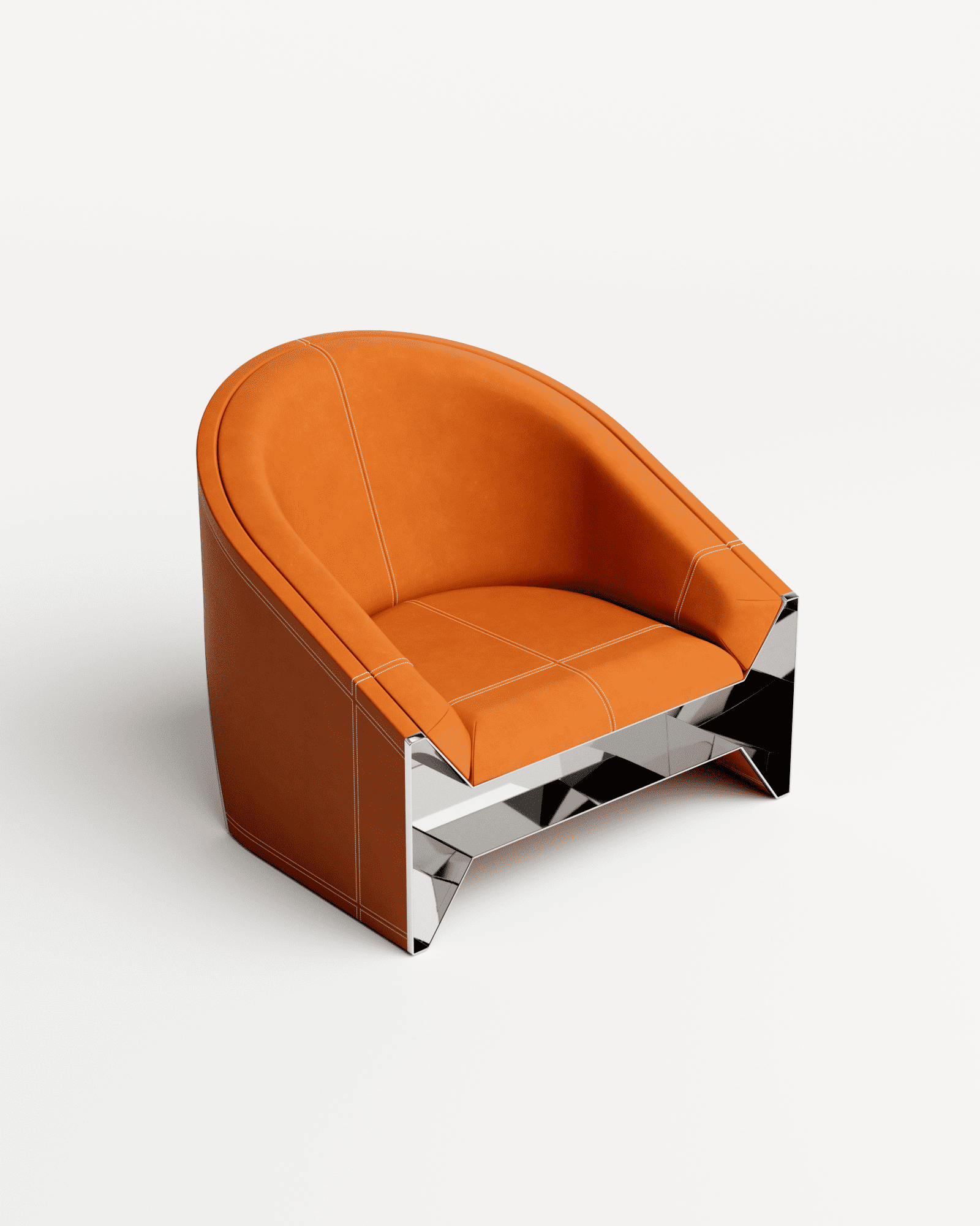 Stamp by Christophe Perichon, made of Steel and Leather, Brown version, picture 3