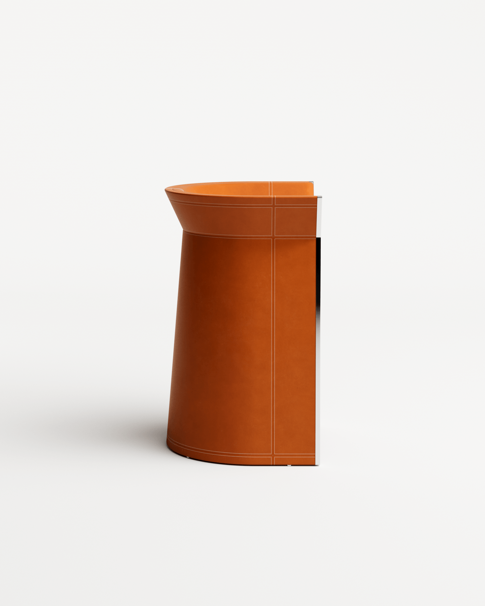 Stamp by Christophe Perichon, made of Steel and Leather, Brown version, picture 1