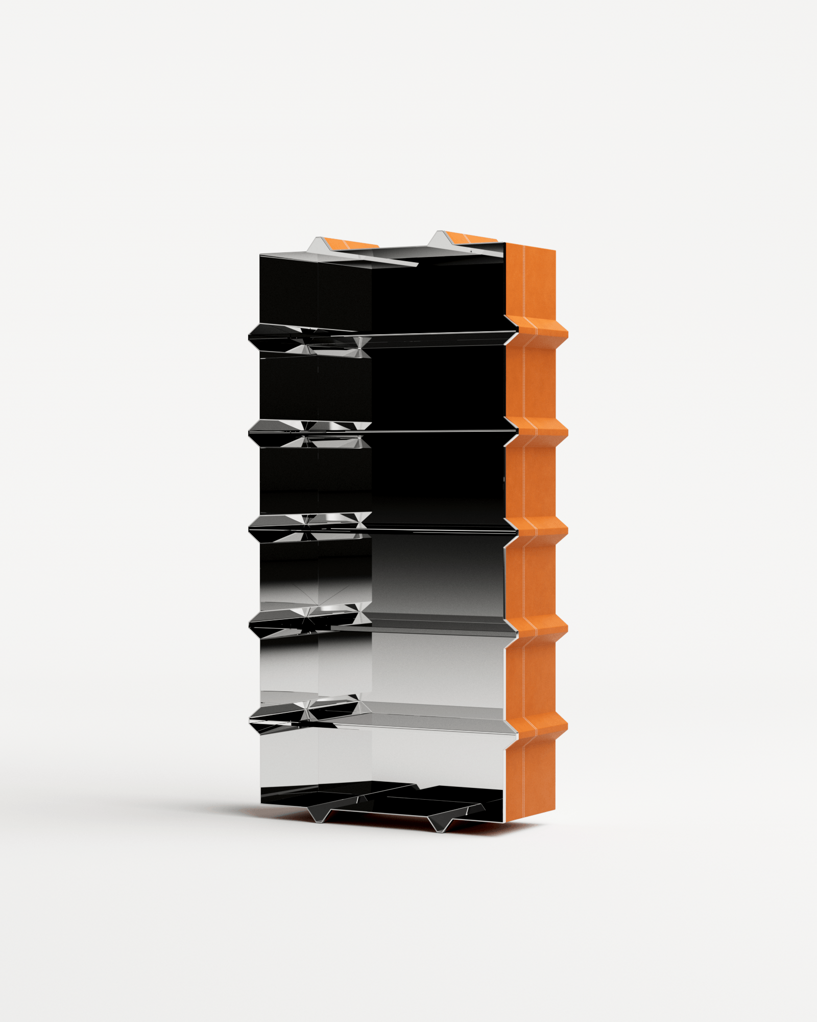 Stamp by Christophe Perichon, made of Steel and Leather, Brown version, picture 2