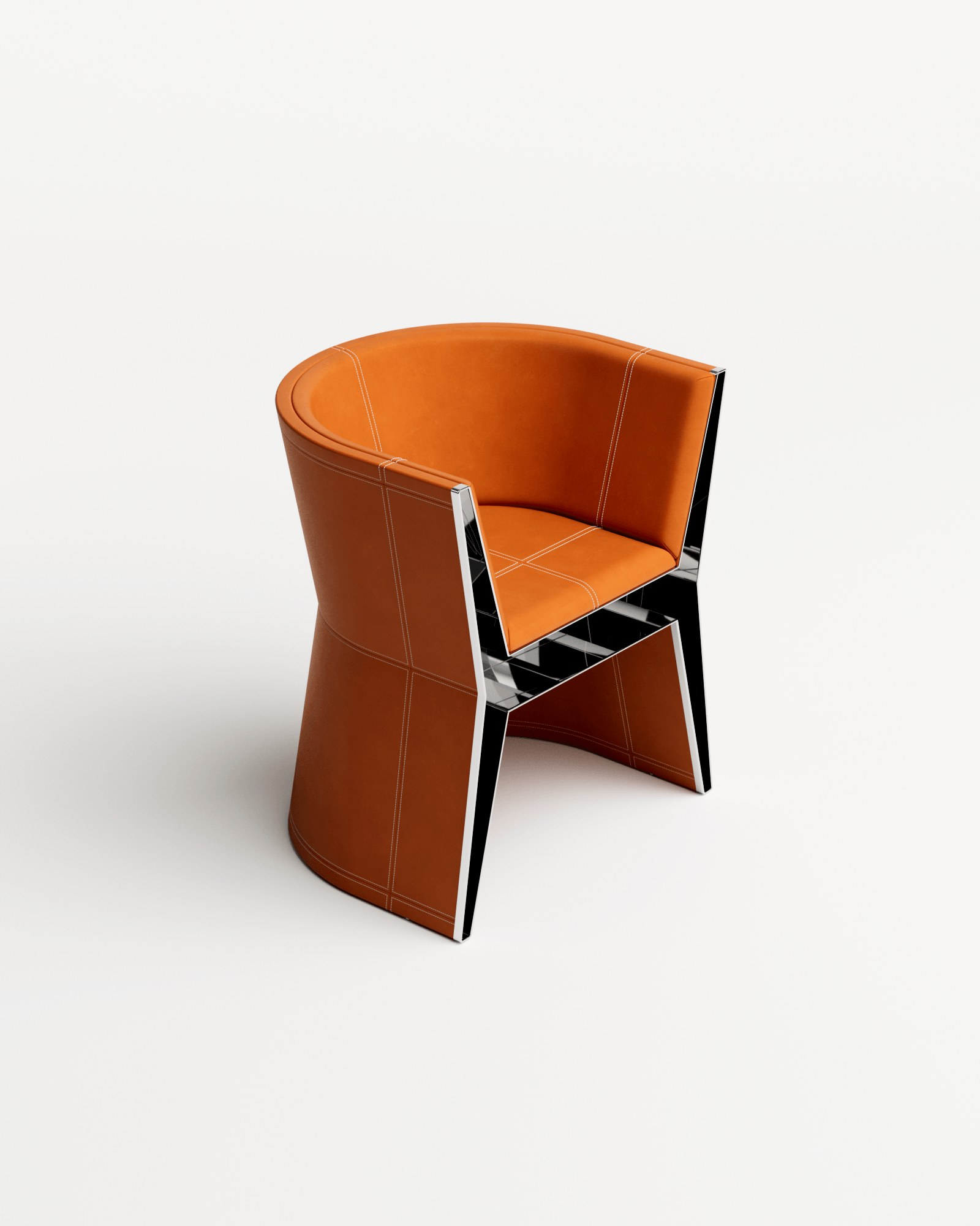 Stamp by Christophe Perichon, made of Steel and Leather, Brown version, picture 3