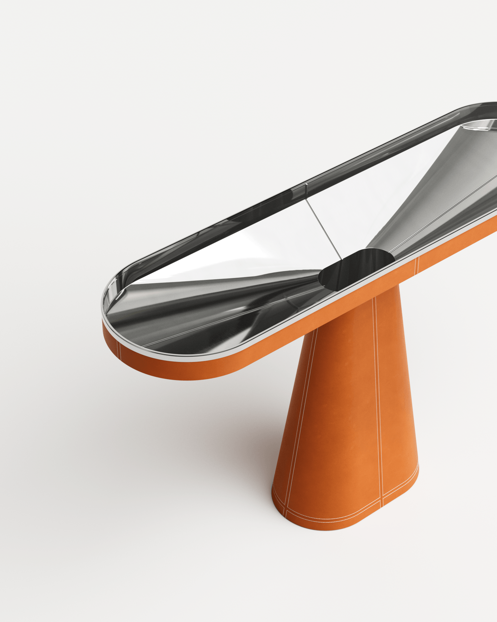 Stamp by Christophe Perichon, made of Steel and Leather, Brown version, picture 4