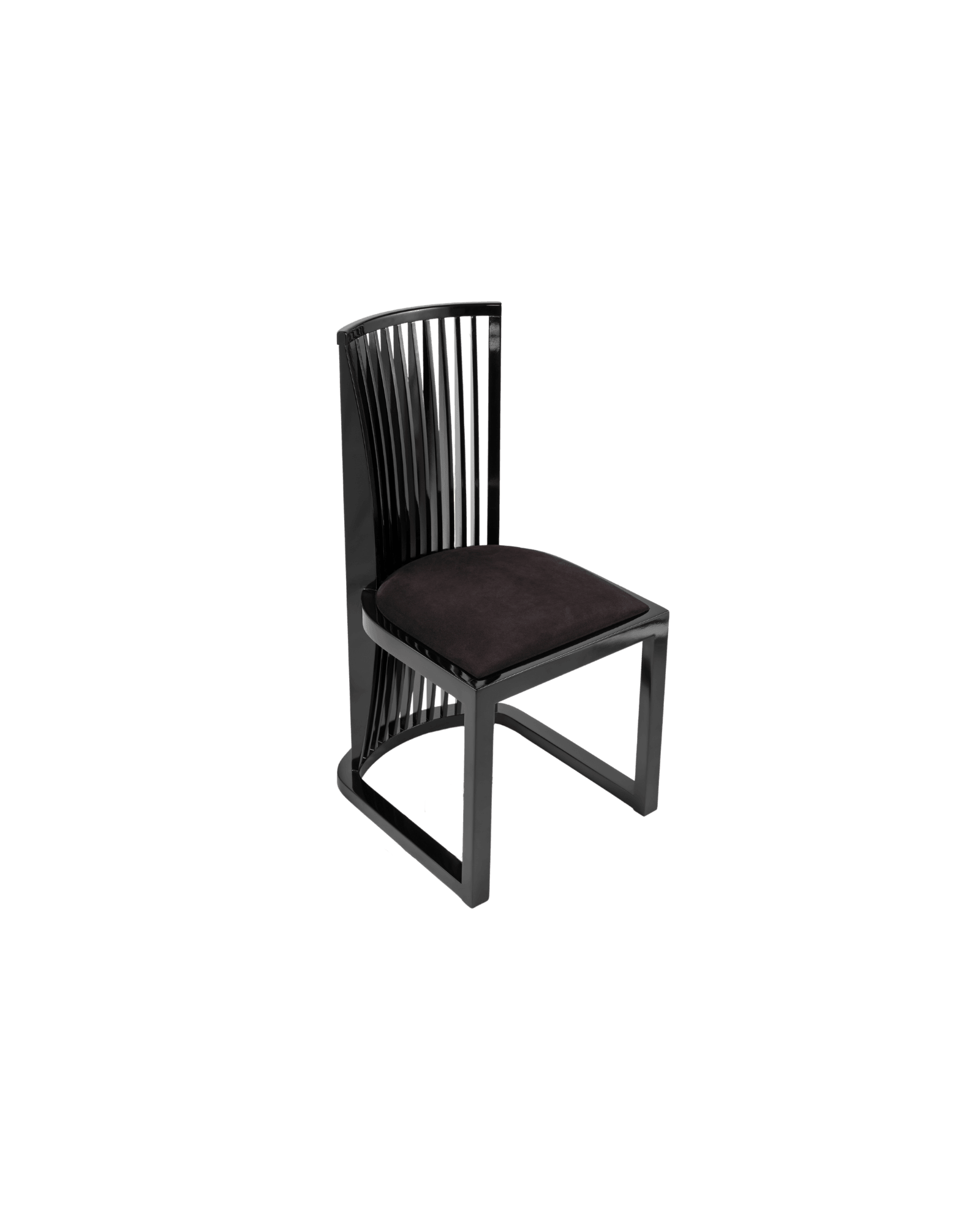 Fusion by Geostudio, made of textured fabric and Beechwood, Black version, picture 2