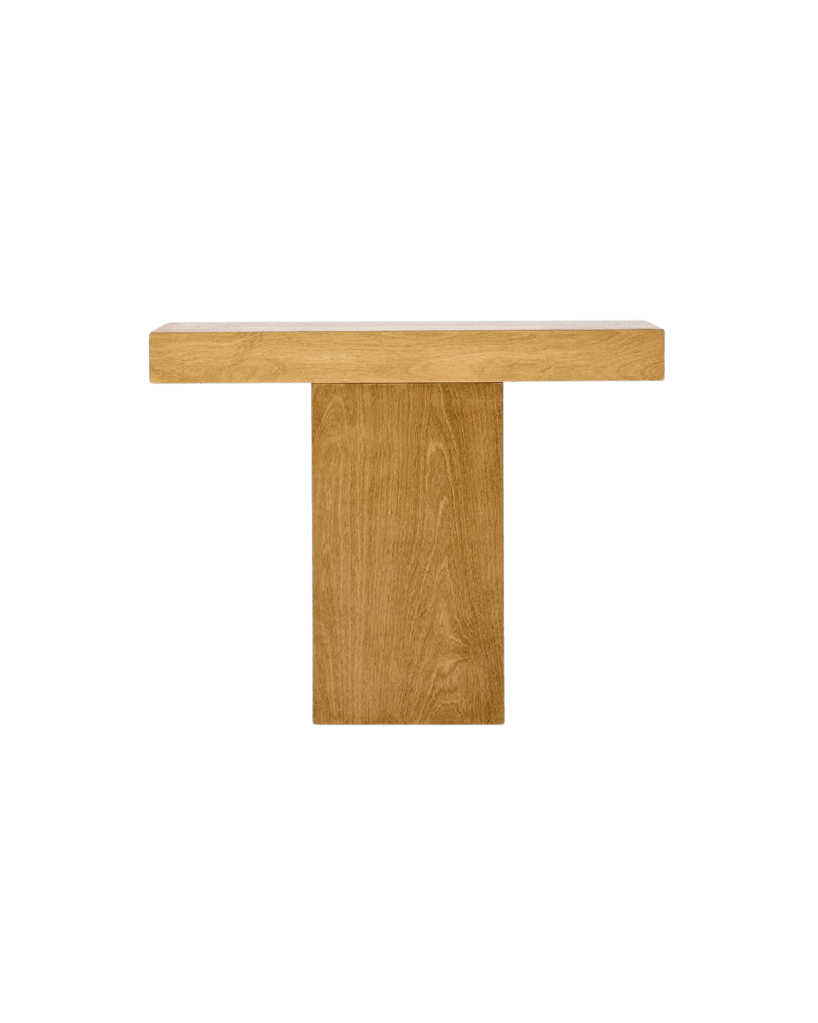 Truss Console S by Goons – birch plywood console table, wide T-shape top on single central base