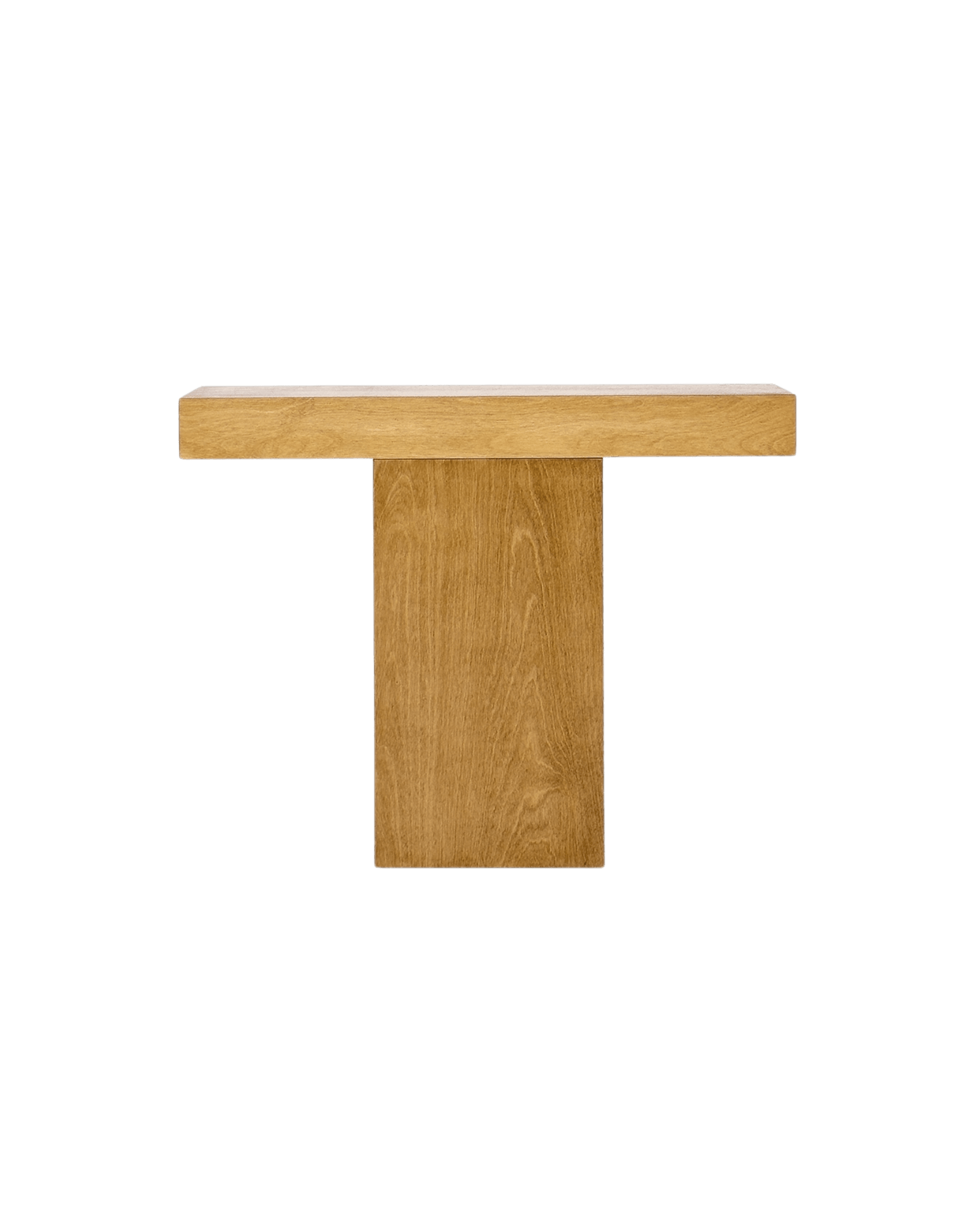 Truss Console S by Goons – birch plywood console table, wide T-shape top on single central base