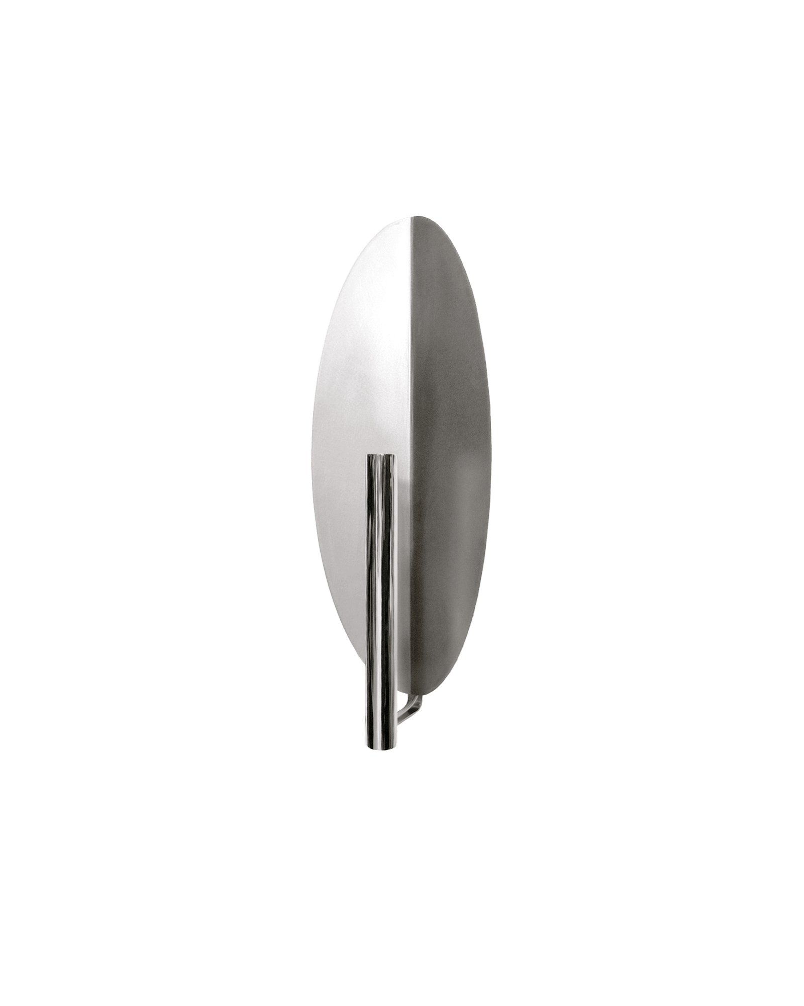 Numero I by De Troupe - brushed metal wall sconce, Intermezzo series, warm directional glow