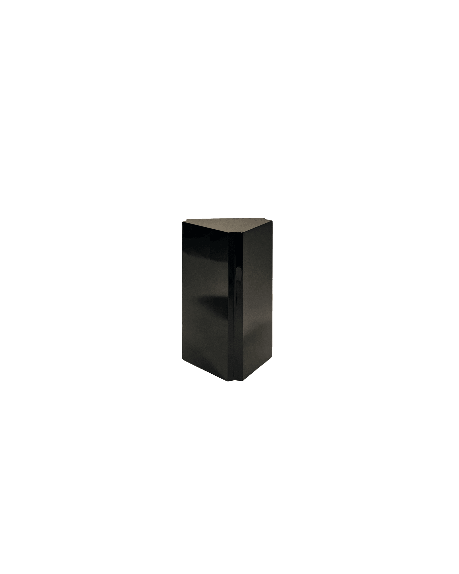 Podium by De Troupe - dark lacquered seating, Intermezzo collection, architectural platform form