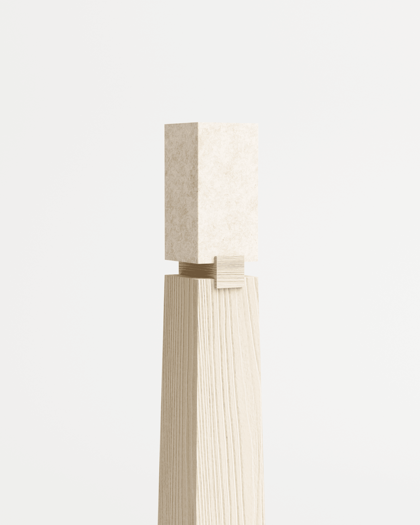 Kami by Le Cann, made of MDF and , Sandblasted Pine version, picture 4