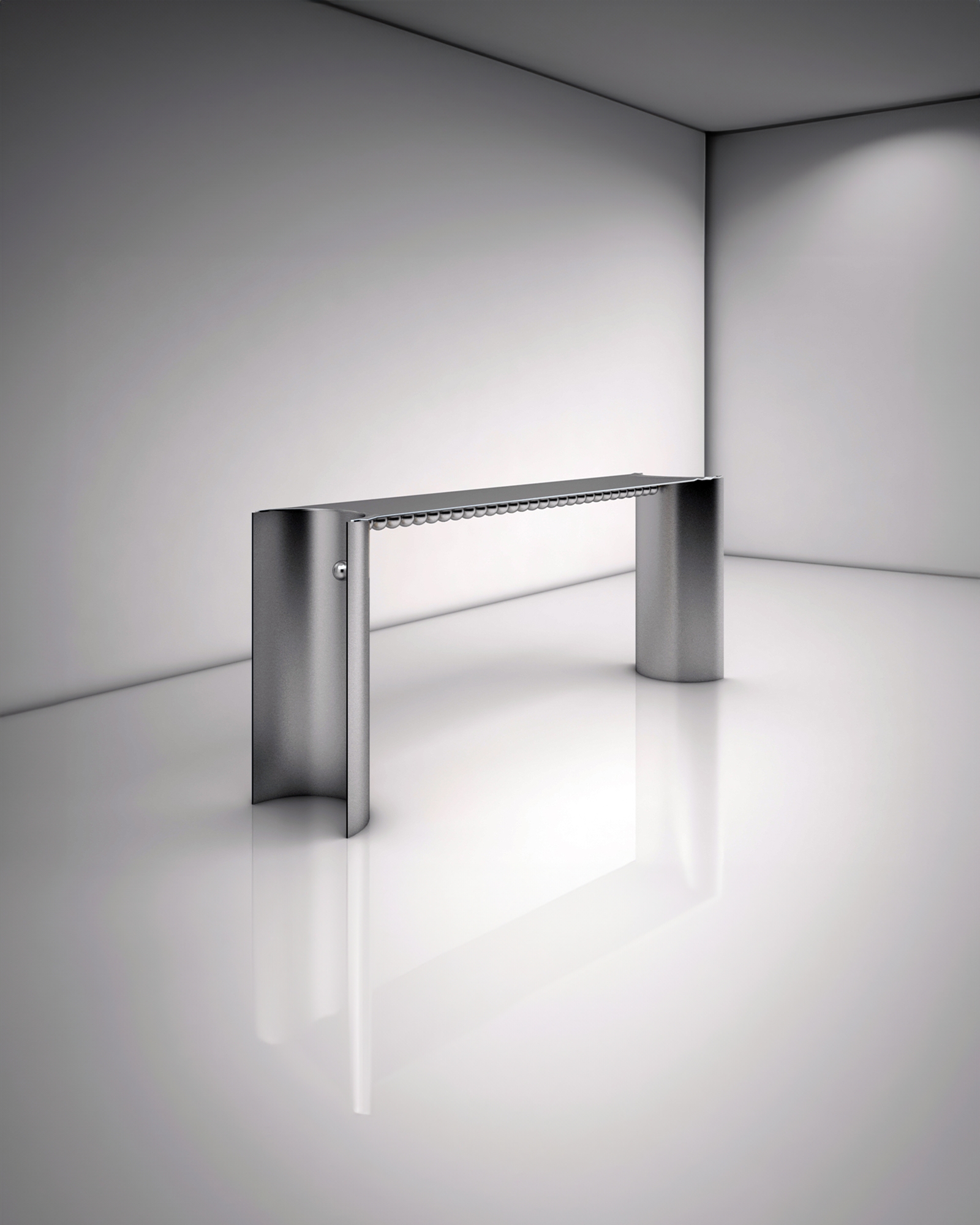 Pendulum Console Chrome, Karina Sukar Collection, Karina Sukaer 02