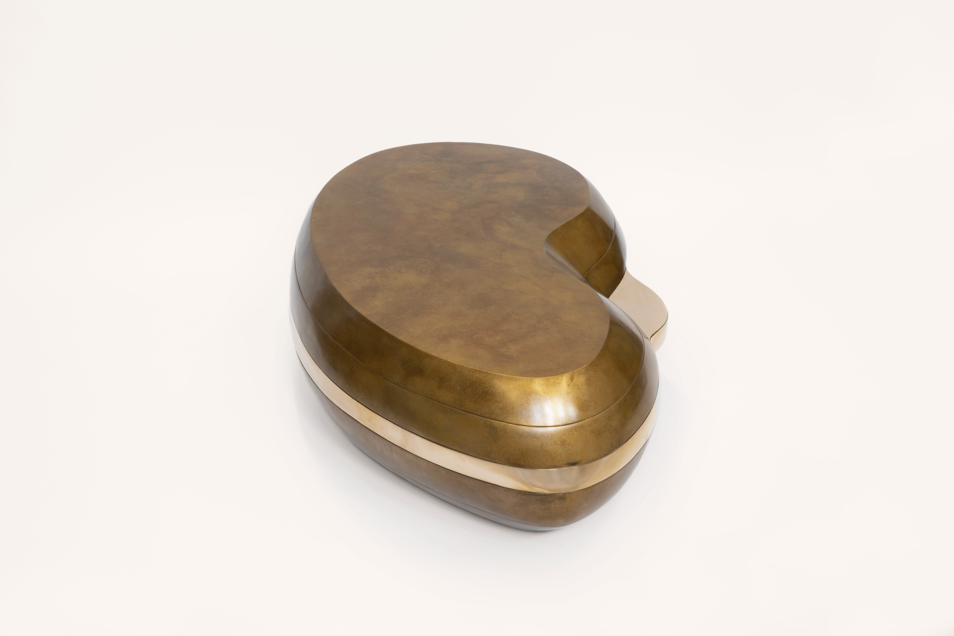 Konekt Collection by Konekt, made of Bronze and , Hand-Patina Bronze with Polished Bronze Shelf version, picture 4