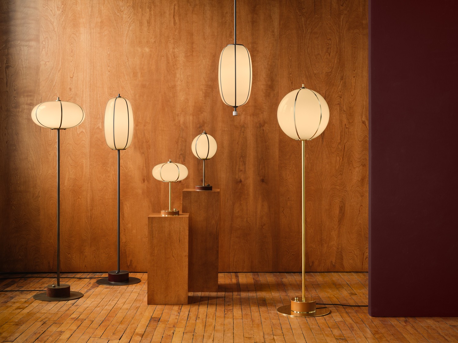 Rib Floor Lamp Sphere, Konekt Collection, Konekt 09