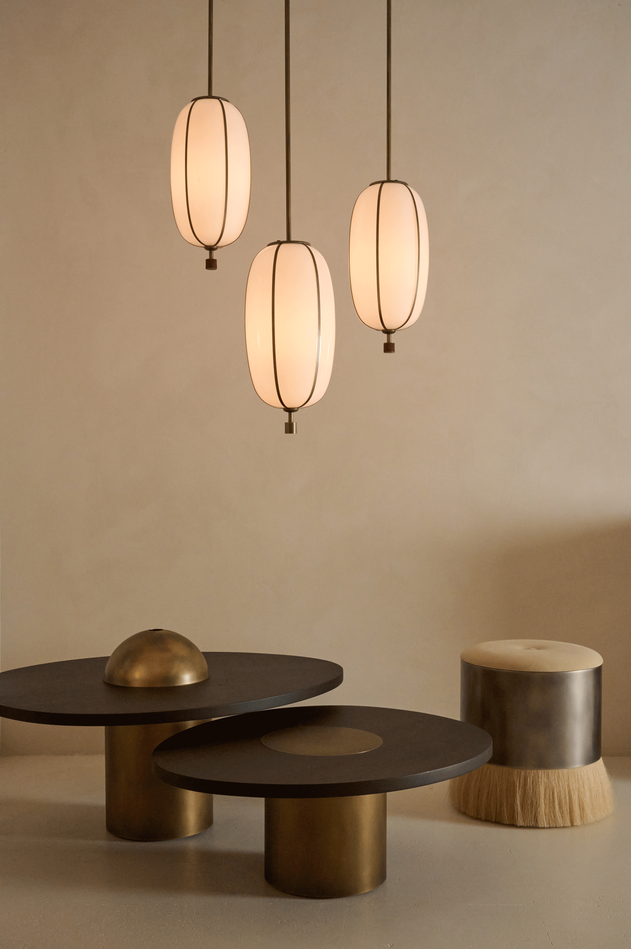 Konekt Collection by Konekt, made of Glass and Brass, Antique Brass version, picture 4