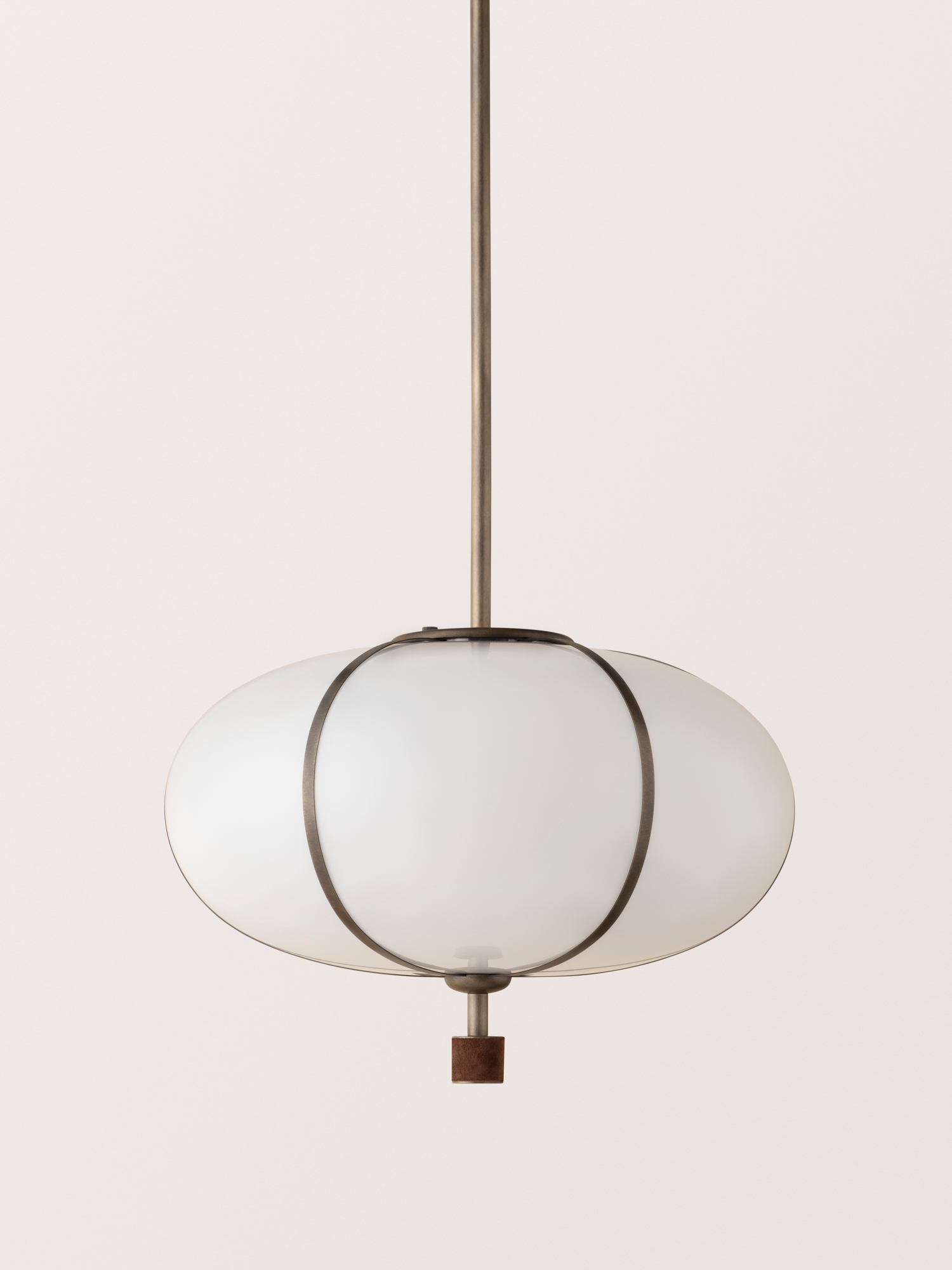 Konekt Collection by Konekt, made of Glass and Brass, Antique Brass - Walnut Suede version, picture 1