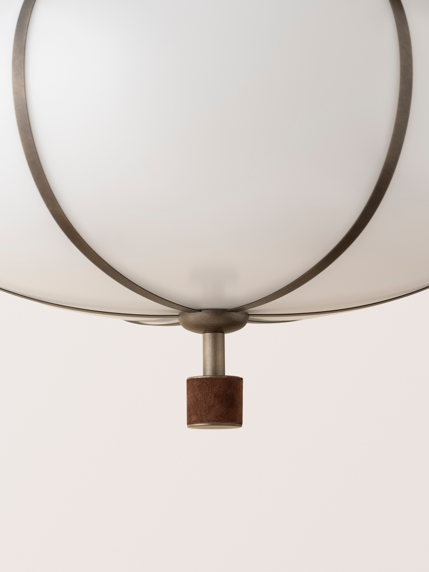 Konekt Collection by Konekt, made of Glass and Brass, Antique Brass - Walnut Suede version, picture 3