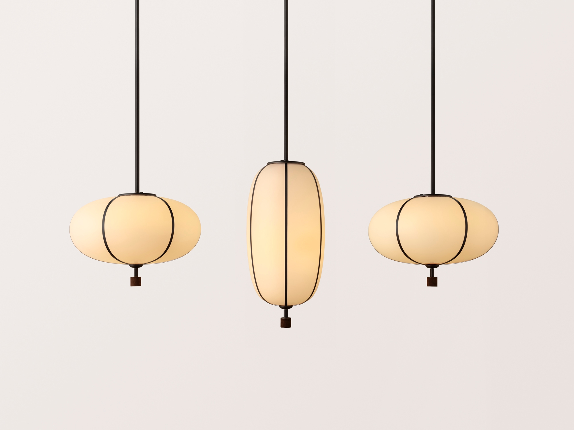 Konekt Collection by Konekt, made of Glass and Brass, Antique Brass - Walnut Suede version, picture 4