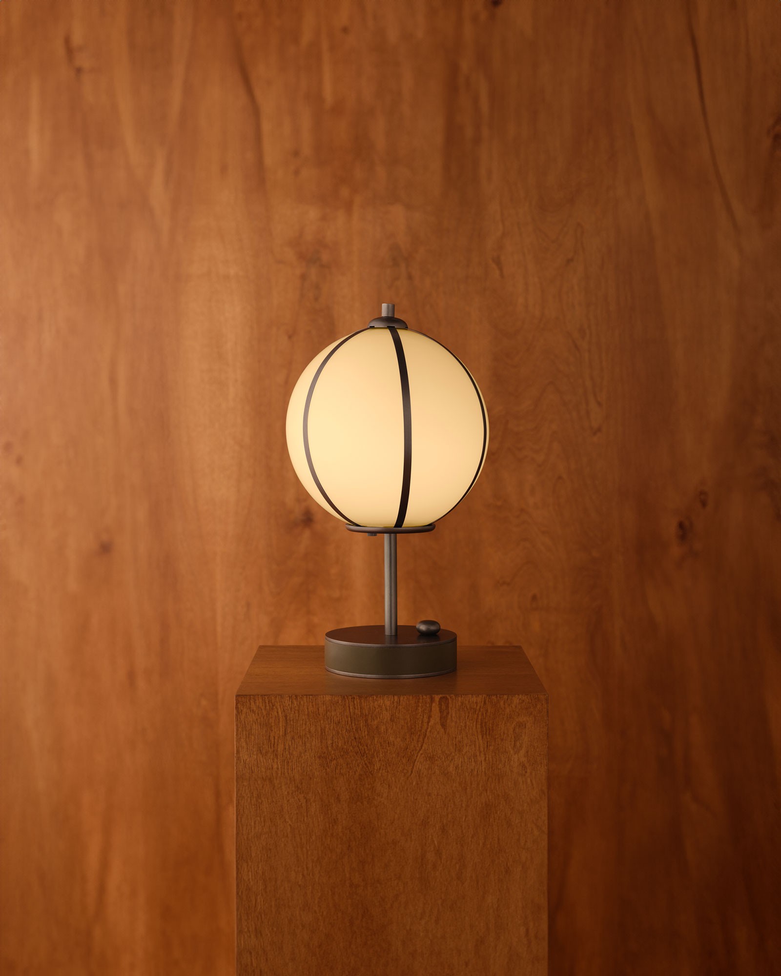 Rib Table Lamp Sphere - Small, Konekt Collection, Konekt 02