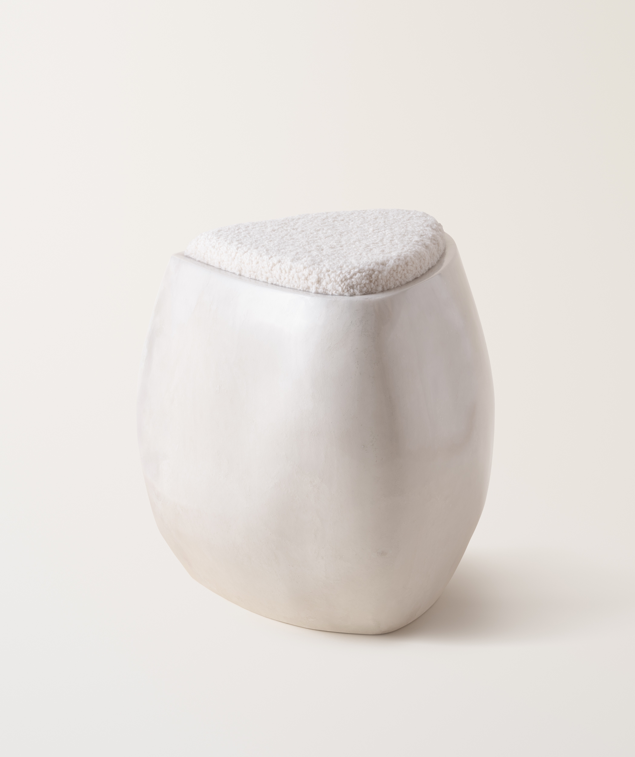 Konekt Collection by Konekt, made of Fiberglass and Upholstery, Cream High Gloss version, picture 1