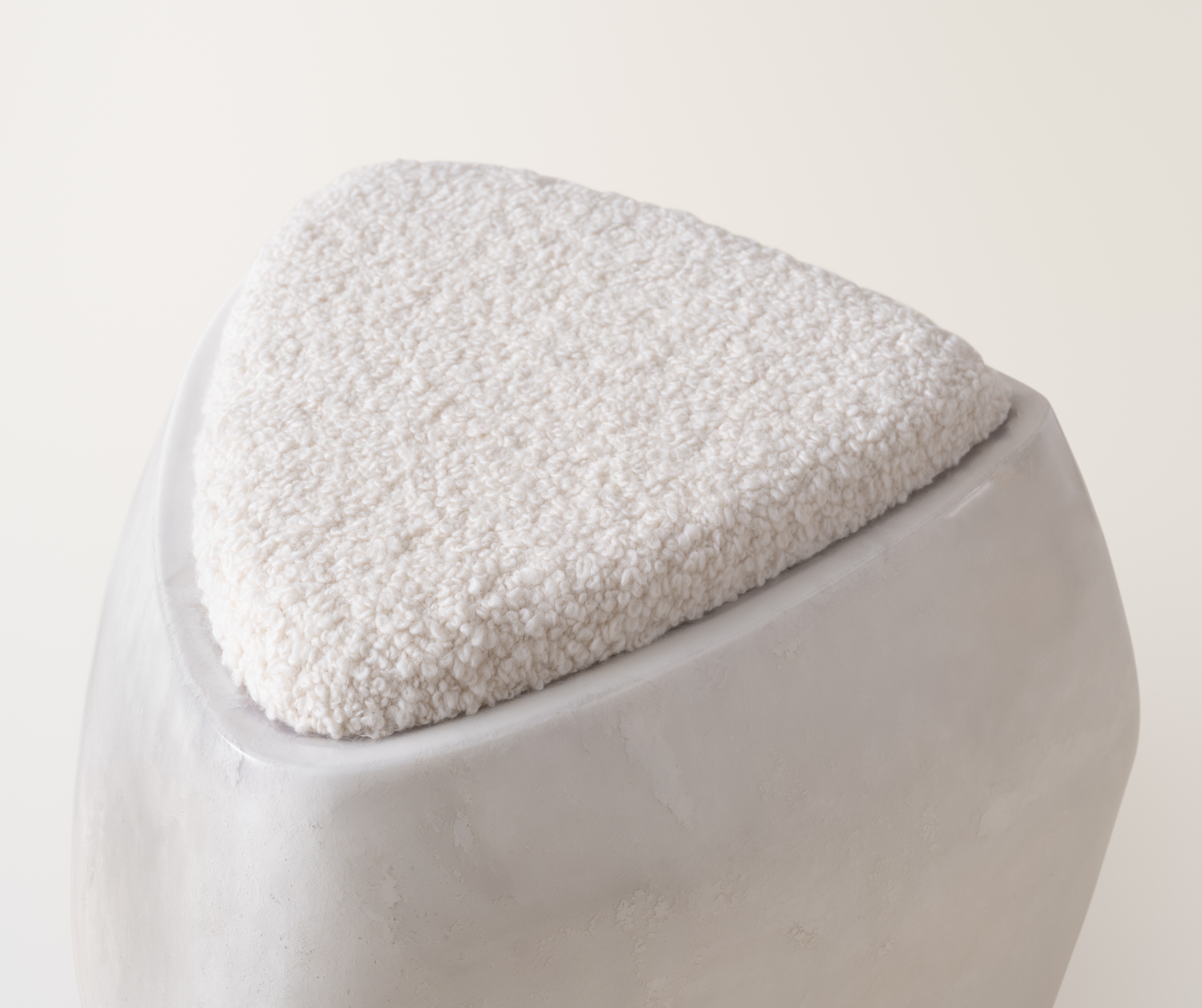 Konekt Collection by Konekt, made of Fiberglass and Upholstery, Cream High Gloss version, picture 3