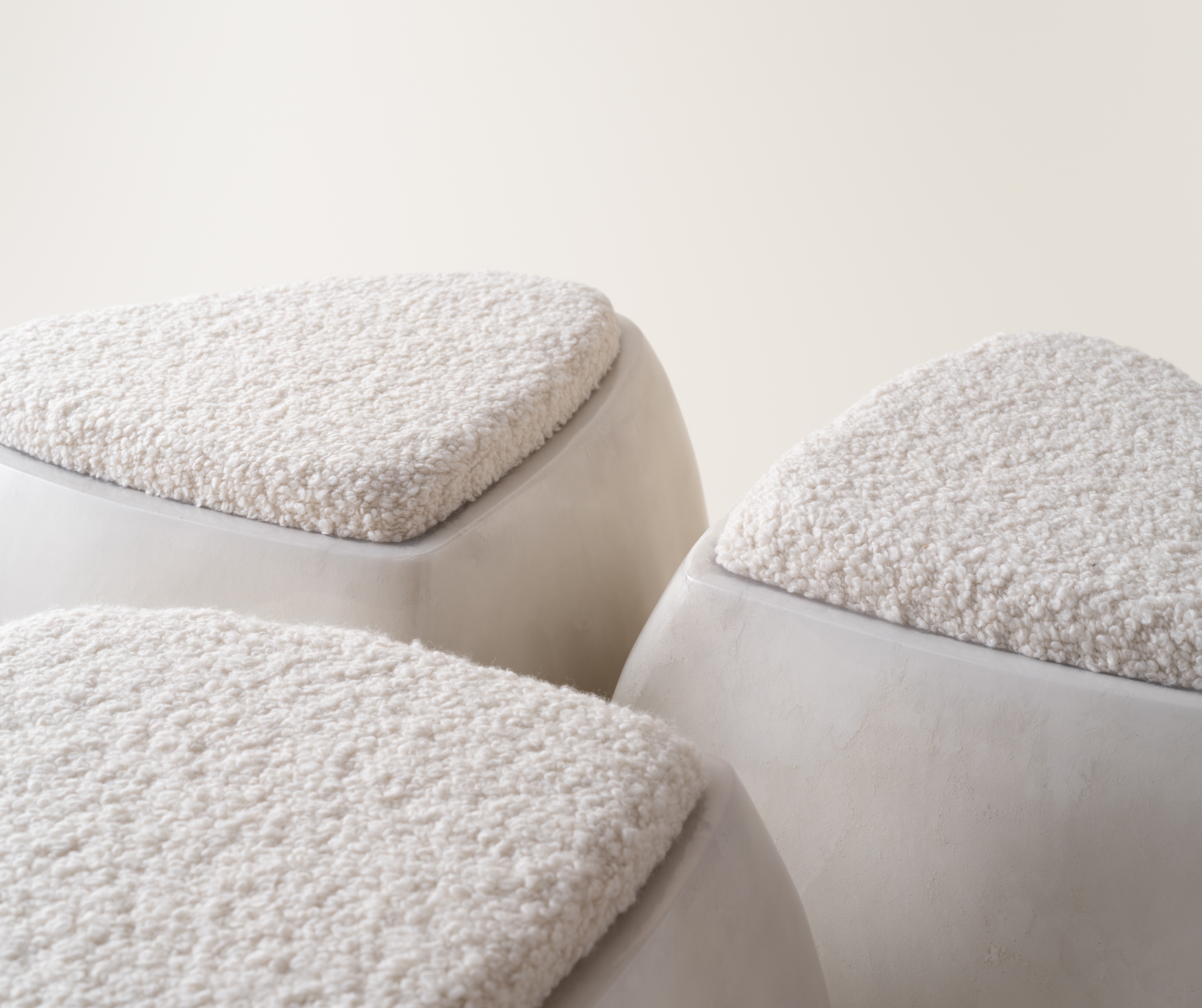 Konekt Collection by Konekt, made of Fiberglass and Upholstery, Cream High Gloss version, picture 4