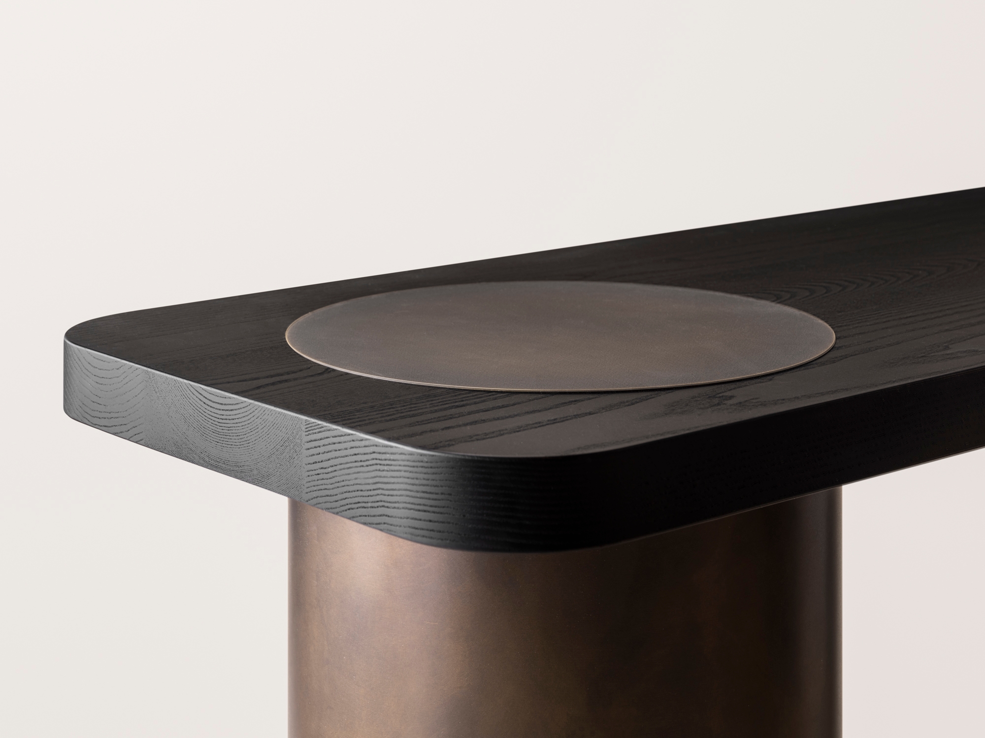 Konekt Collection by Konekt, made of Bronze and Ash, Blackened Ash / Without Dome version, picture 2