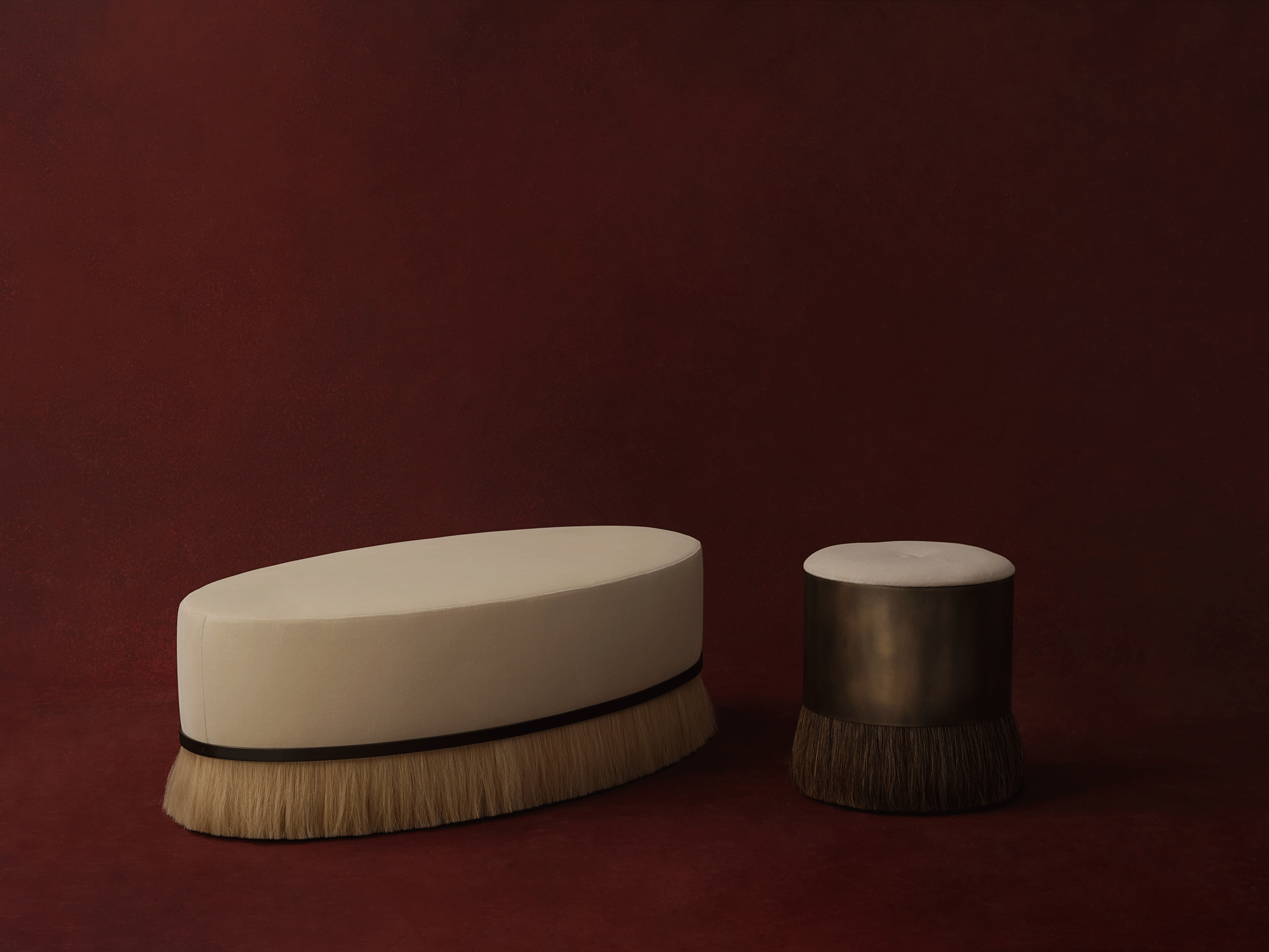 Konekt Collection by Konekt, made of Bronze and Horsehair, Oil-rubbed Bronze version, picture 2