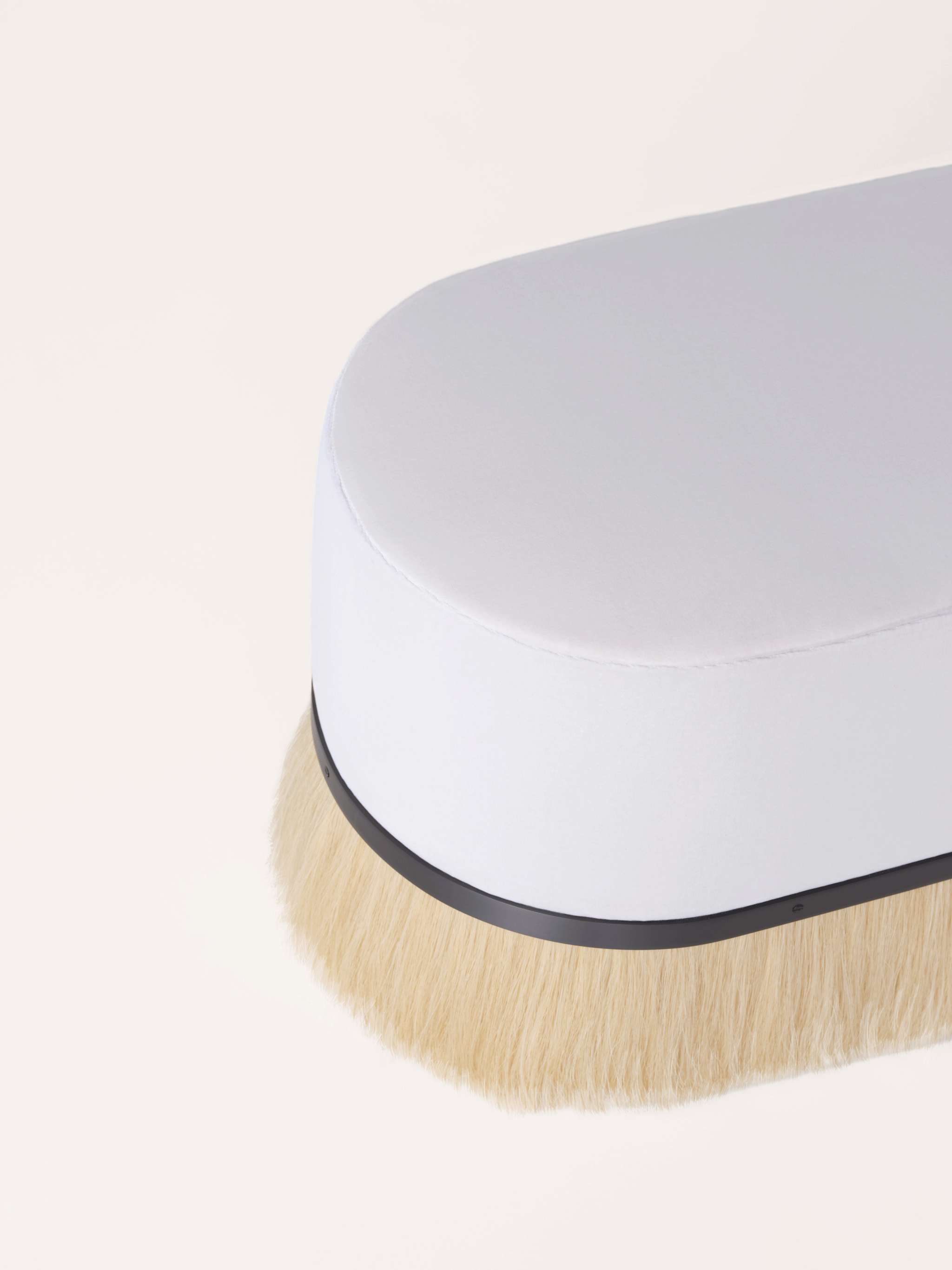 Konekt Collection by Konekt, made of Brass and Horsehair, Satin Black version, picture 1