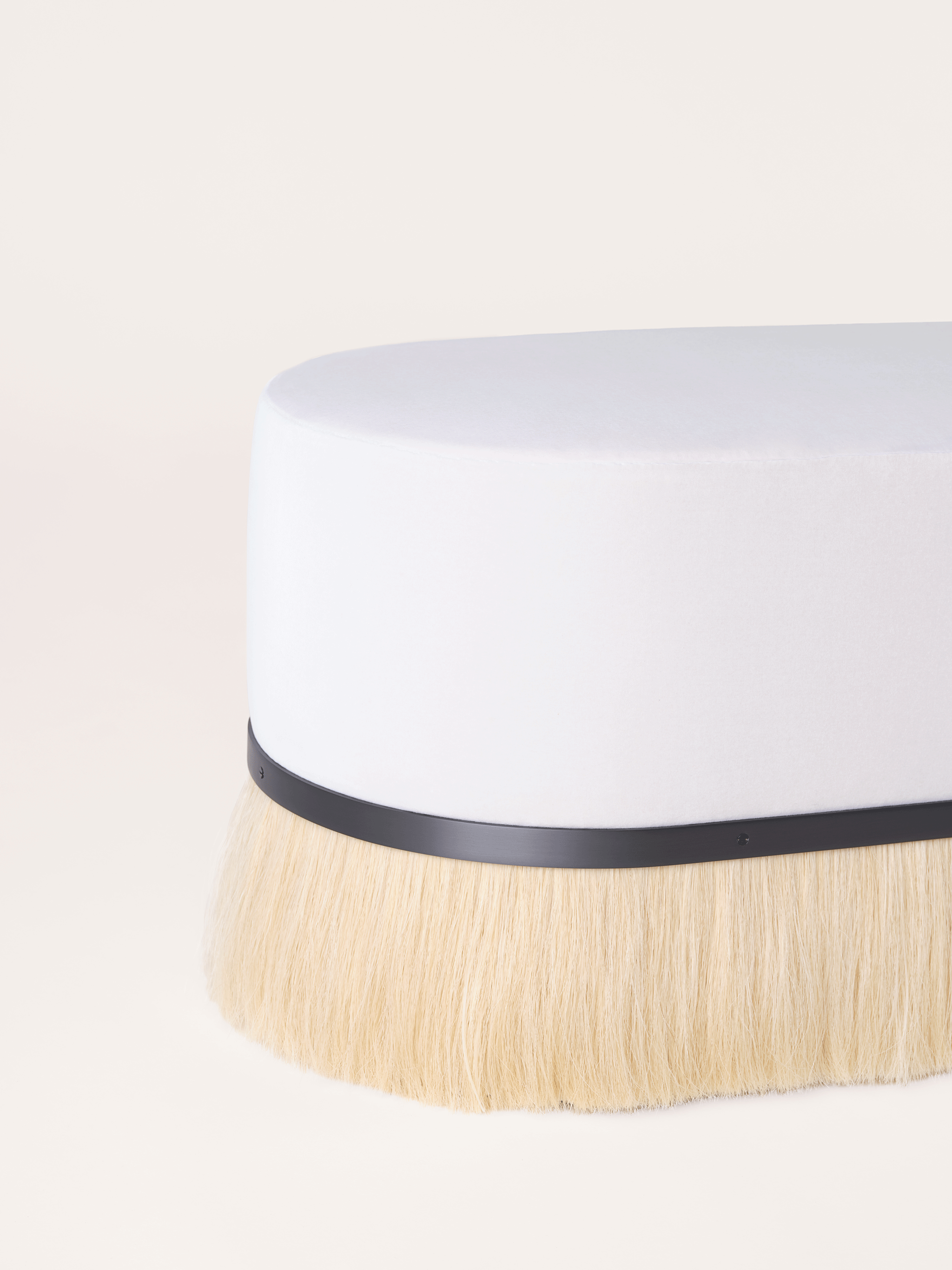 Konekt Collection by Konekt, made of Brass and Horsehair, Satin Black version, picture 2